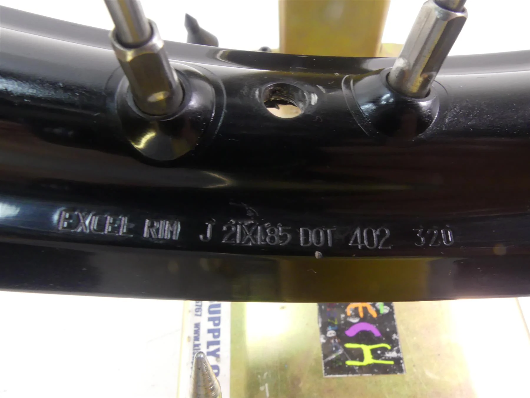 2009 BMW F800GS K72 Straight Front Excel Takasago Superlite Rim Wheel 21x1.85 - Image 11