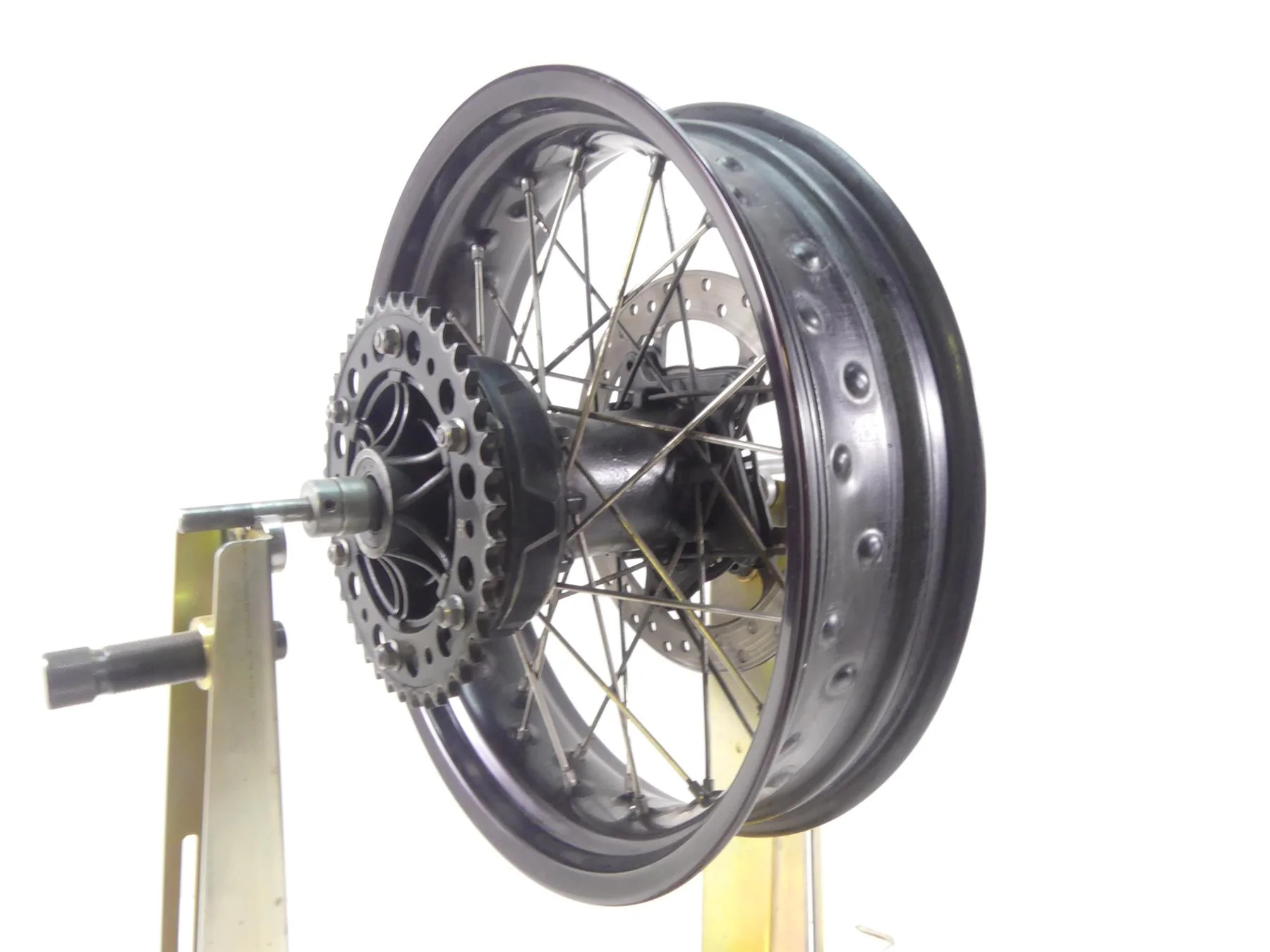 2009 BMW F800GS K72 Straight Rear Spoke Wheel Rim 17x4.25 36318564177 - Image 2