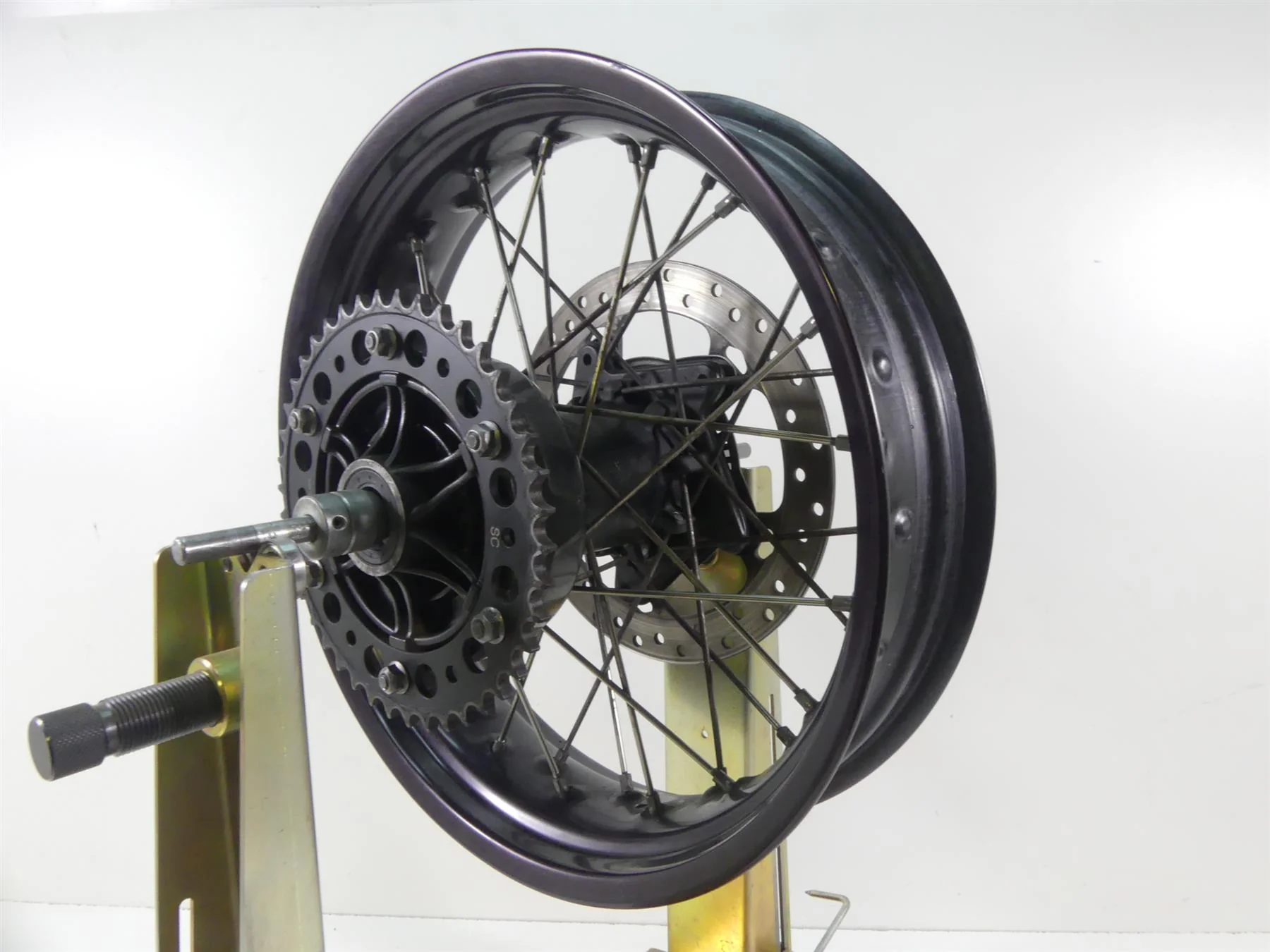 2009 BMW F800GS K72 Straight Rear Spoke Wheel Rim 17x4.25 36318564177 - Image 3