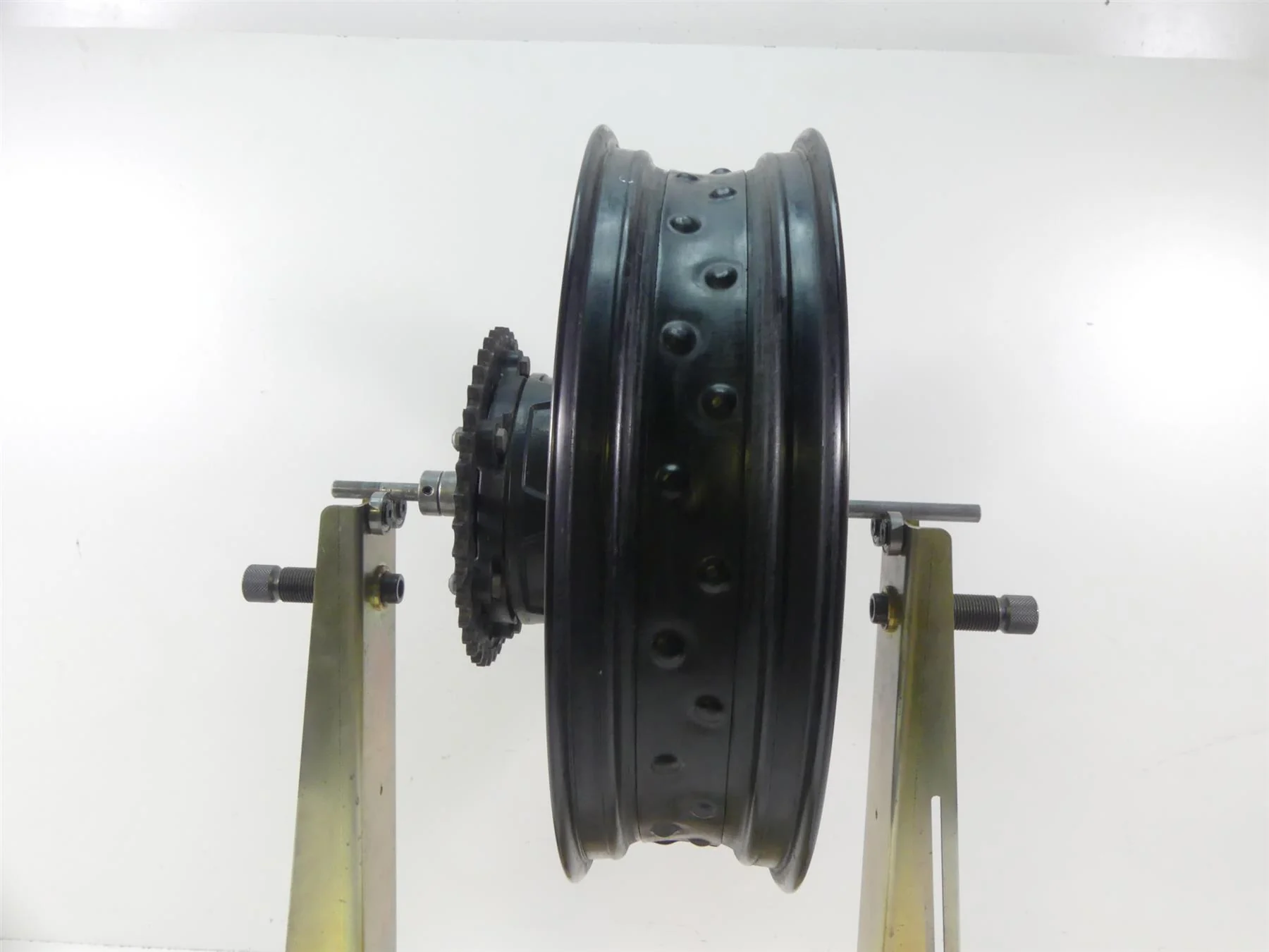 2009 BMW F800GS K72 Straight Rear Spoke Wheel Rim 17x4.25 36318564177 - Image 4