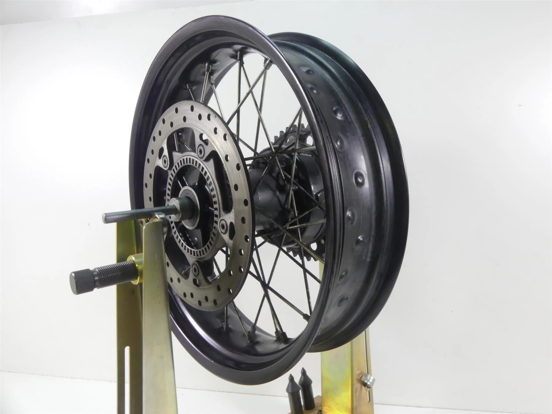 2009 BMW F800GS K72 Straight Rear Spoke Wheel Rim 17x4.25 36318564177 - Image 6