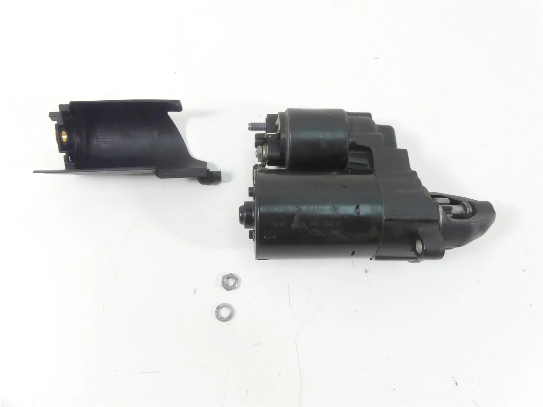 2009 BMW R1200GS K25 Engine Starter Motor + Cover 12417691956 - Image 3