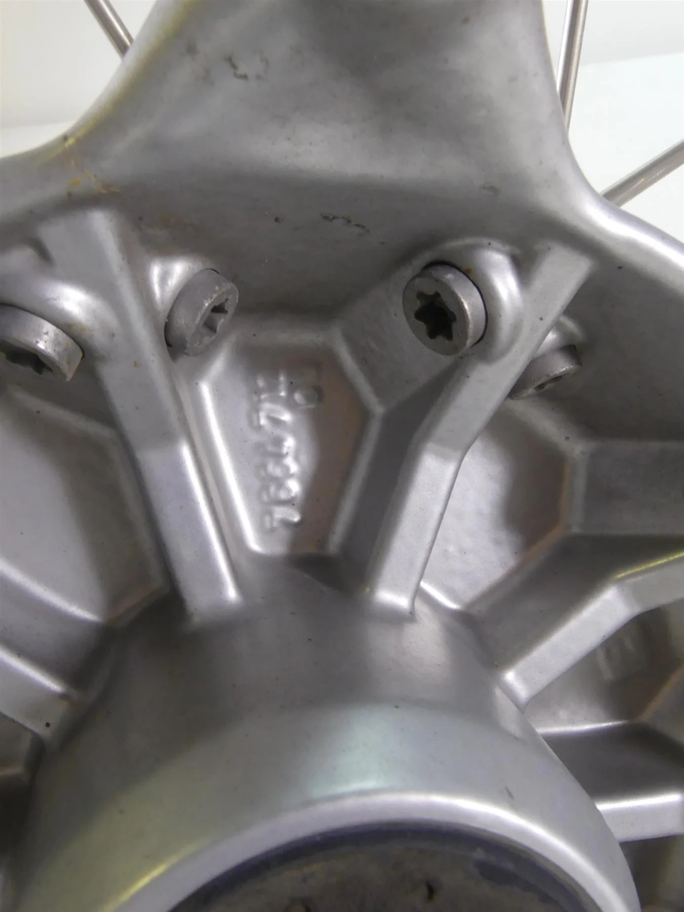 2009 BMW R1200GS K25 Straight Front Behr Spoke Wheel Rim 19x2.5 36317701491 - Image 11