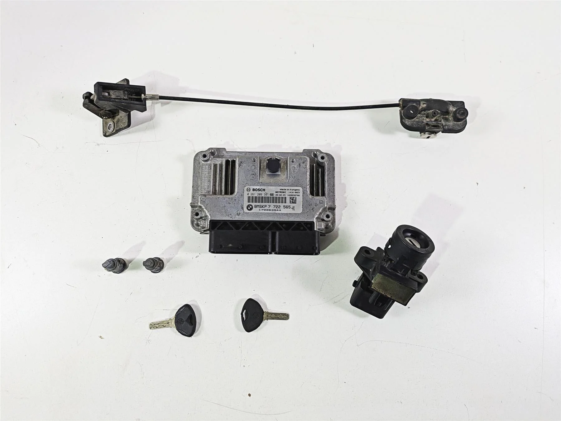 2009 BMW R1200RT K26 Cdi Ecu Ignition Switch Keys Set - Read 13618521661 7722565 - Image 5