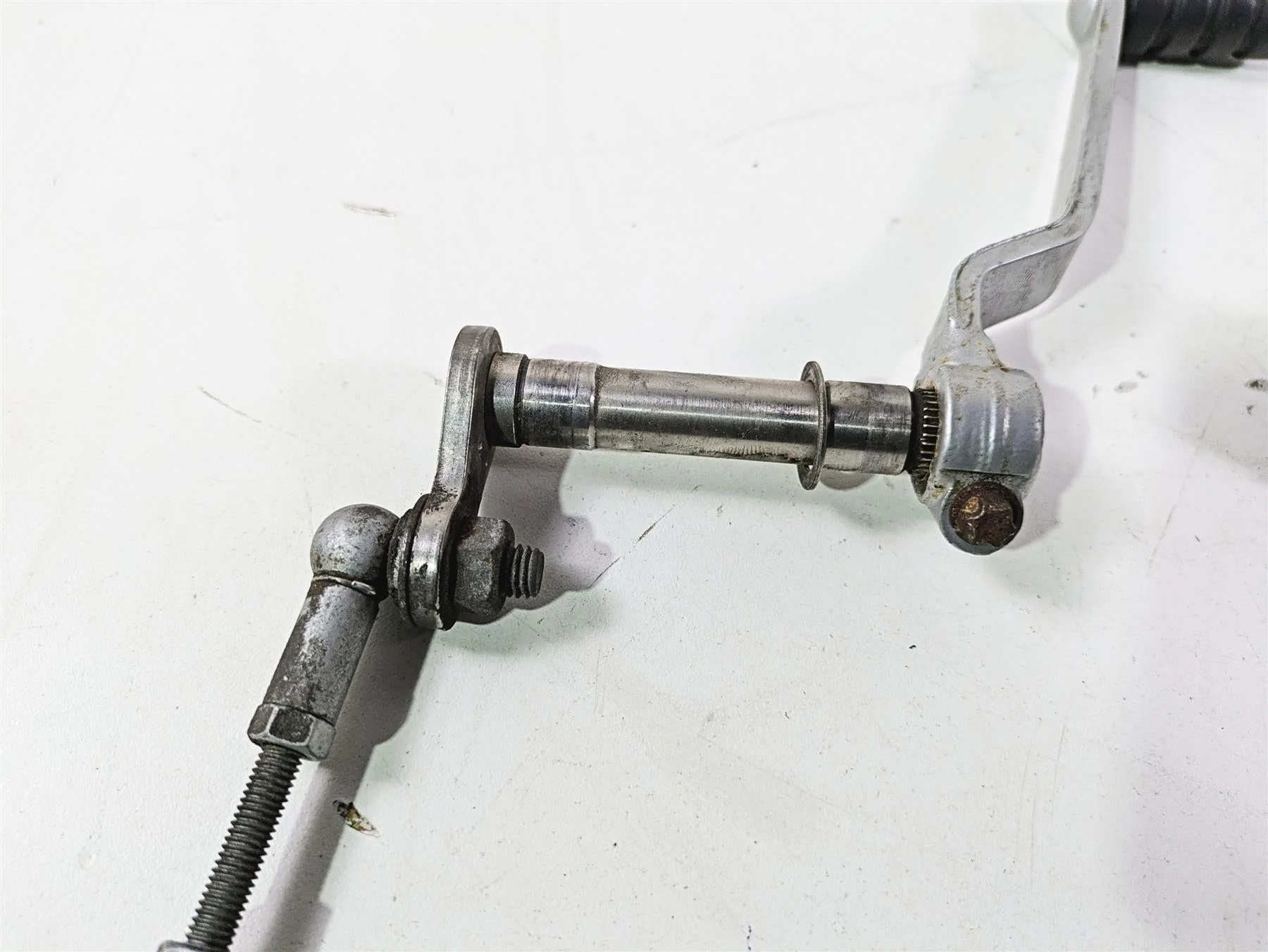 2009 BMW R1200RT K26 Left Footpeg Foot Peg & Gear Shift Lever 46717675289 - Image 11