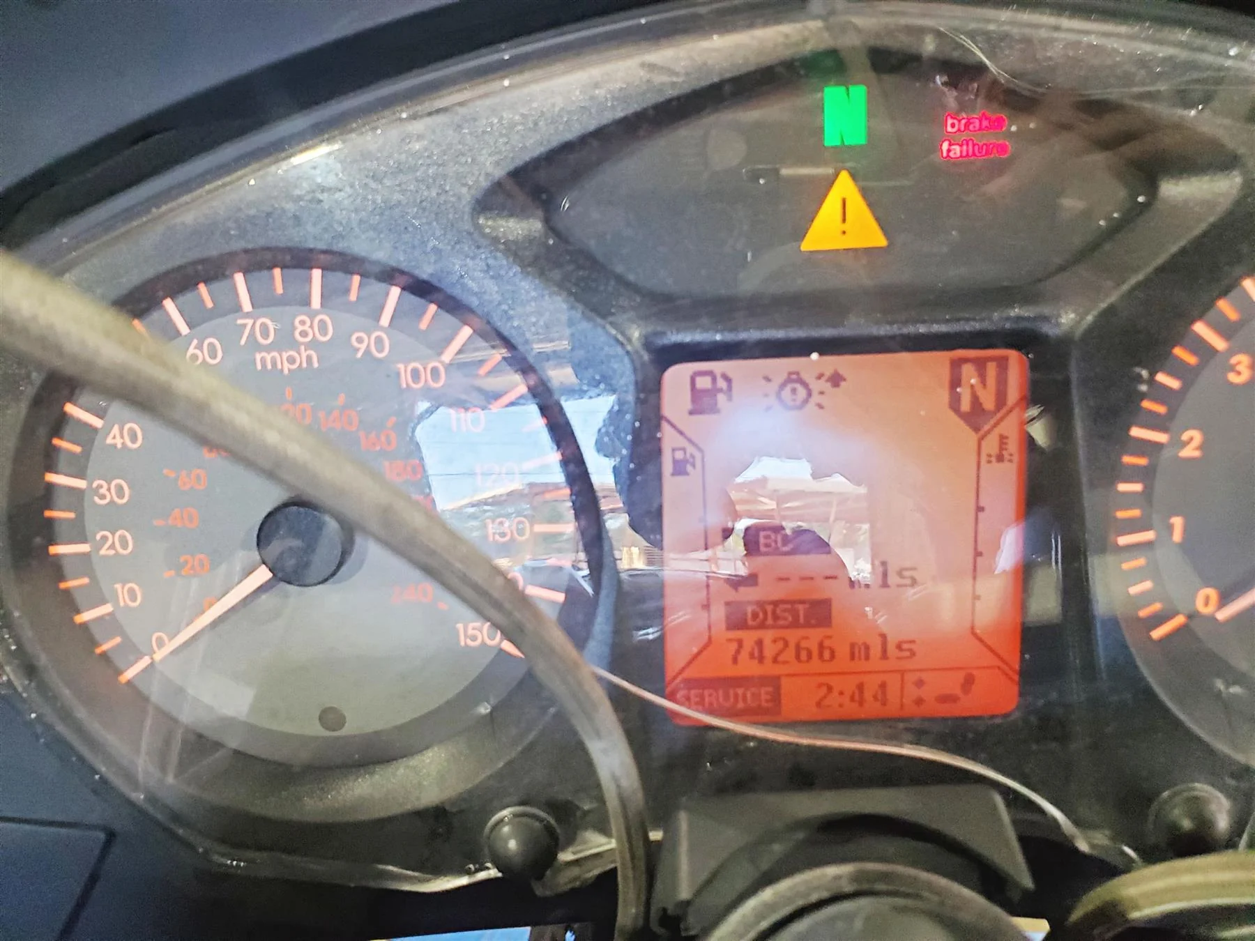 2009 BMW R1200RT K26 Speedometer Gauge Instrument 74k - Read 62118520040