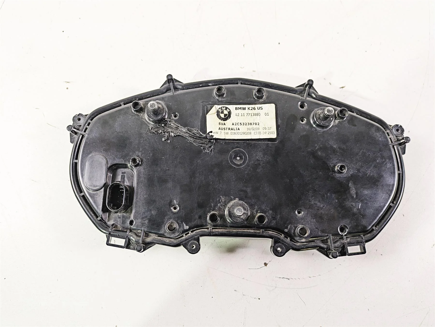 2009 BMW R1200RT K26 Speedometer Gauge Instrument 74k - Read 62118520040 - Image 9