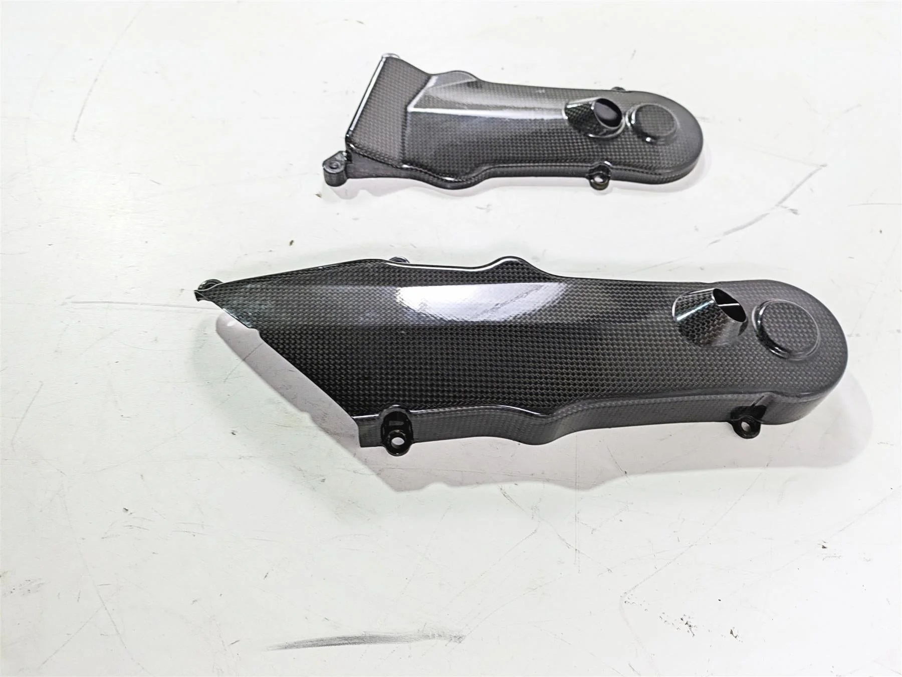 2009 Ducati Monster 1100 S Carbon Fiber Timing Belt Cover 24510881A 24510871A