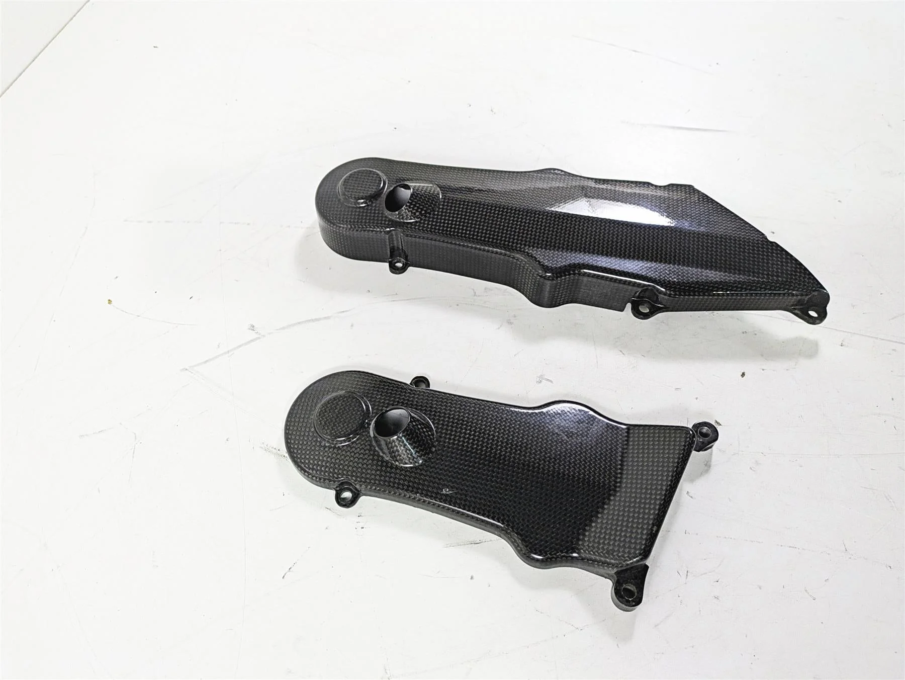 2009 Ducati Monster 1100 S Carbon Fiber Timing Belt Cover 24510881A 24510871A - Image 12