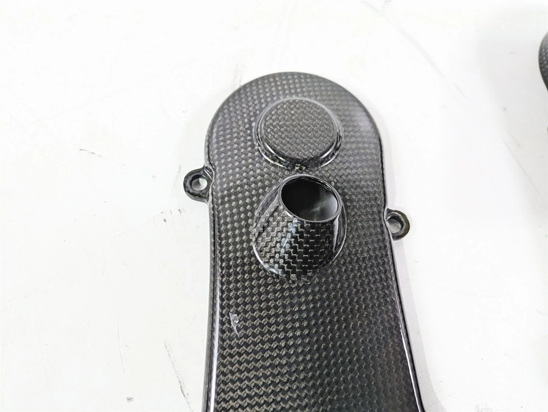 2009 Ducati Monster 1100 S Carbon Fiber Timing Belt Cover 24510881A 24510871A - Image 4