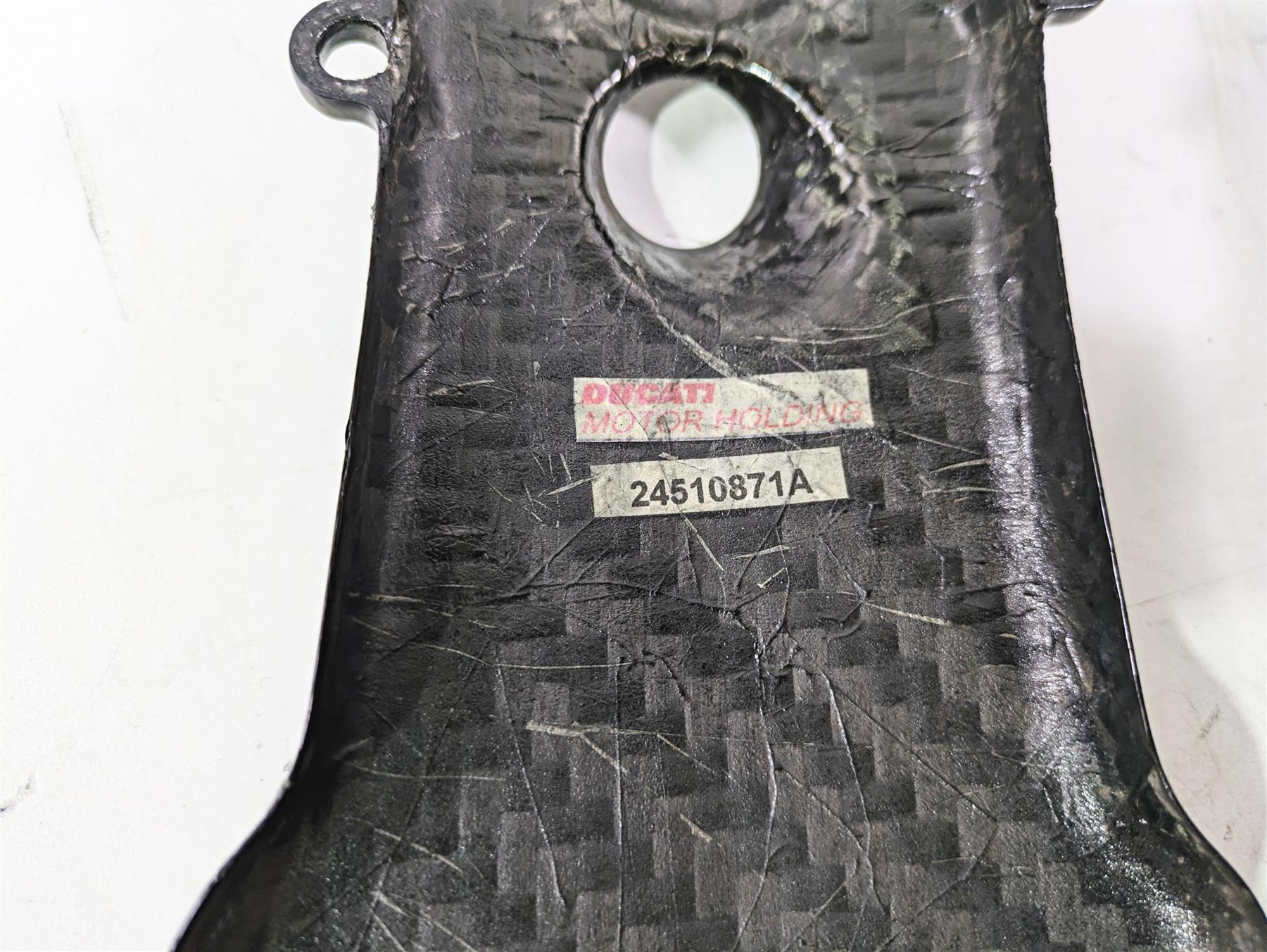 2009 Ducati Monster 1100 S Carbon Fiber Timing Belt Cover 24510881A 24510871A - Image 7
