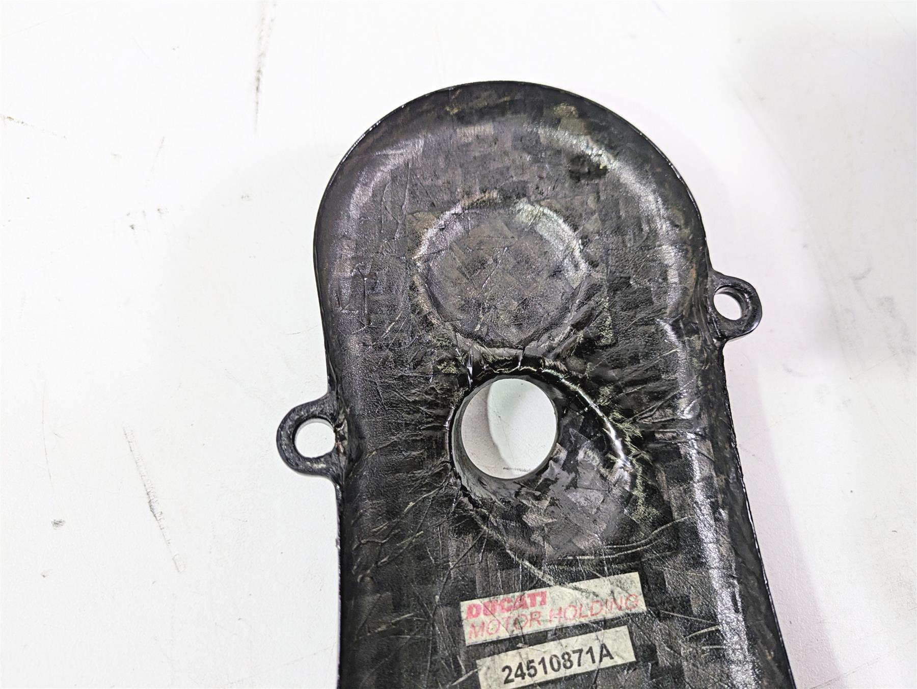 2009 Ducati Monster 1100 S Carbon Fiber Timing Belt Cover 24510881A 24510871A - Image 8