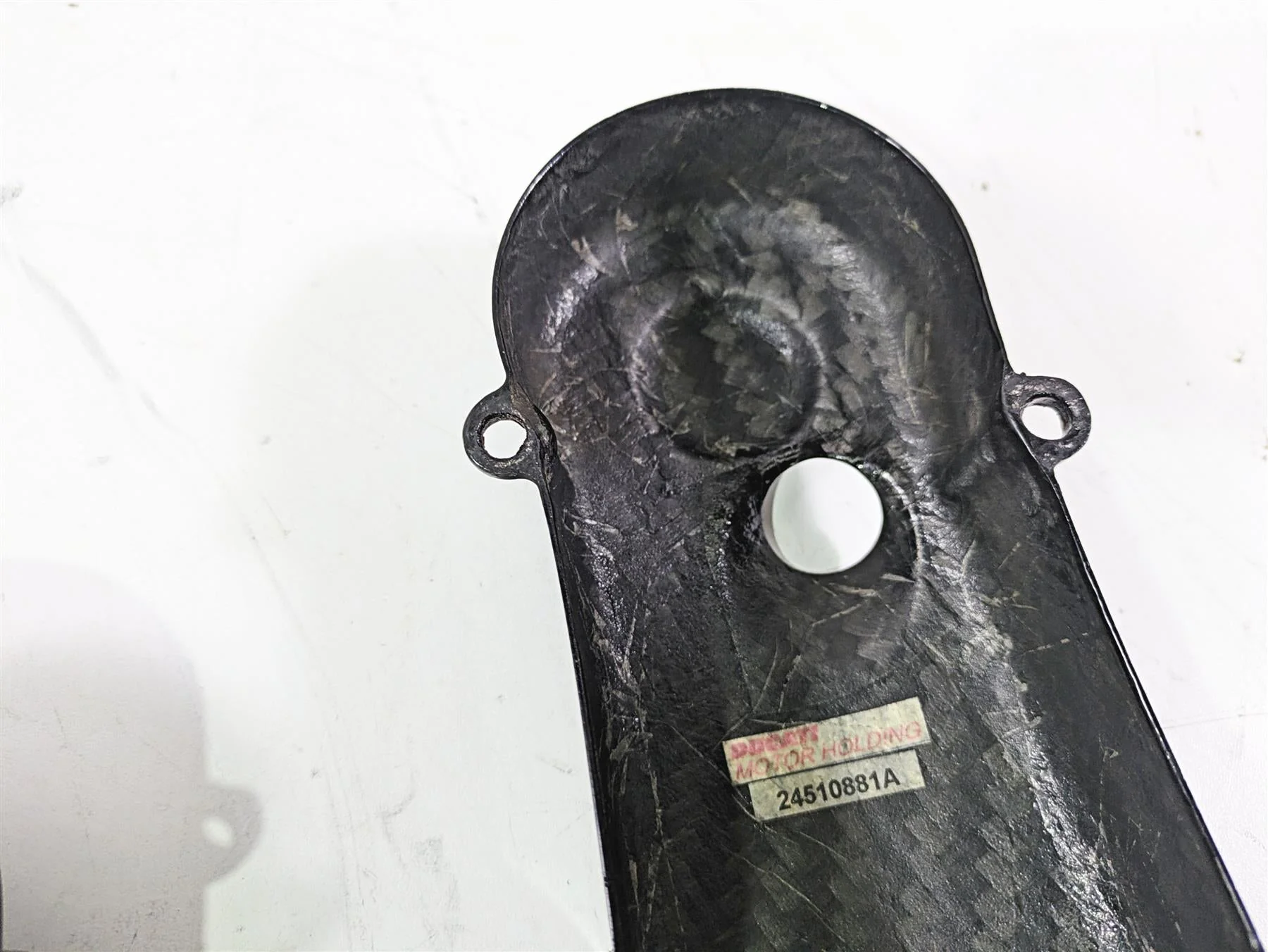 2009 Ducati Monster 1100 S Carbon Fiber Timing Belt Cover 24510881A 24510871A - Image 9