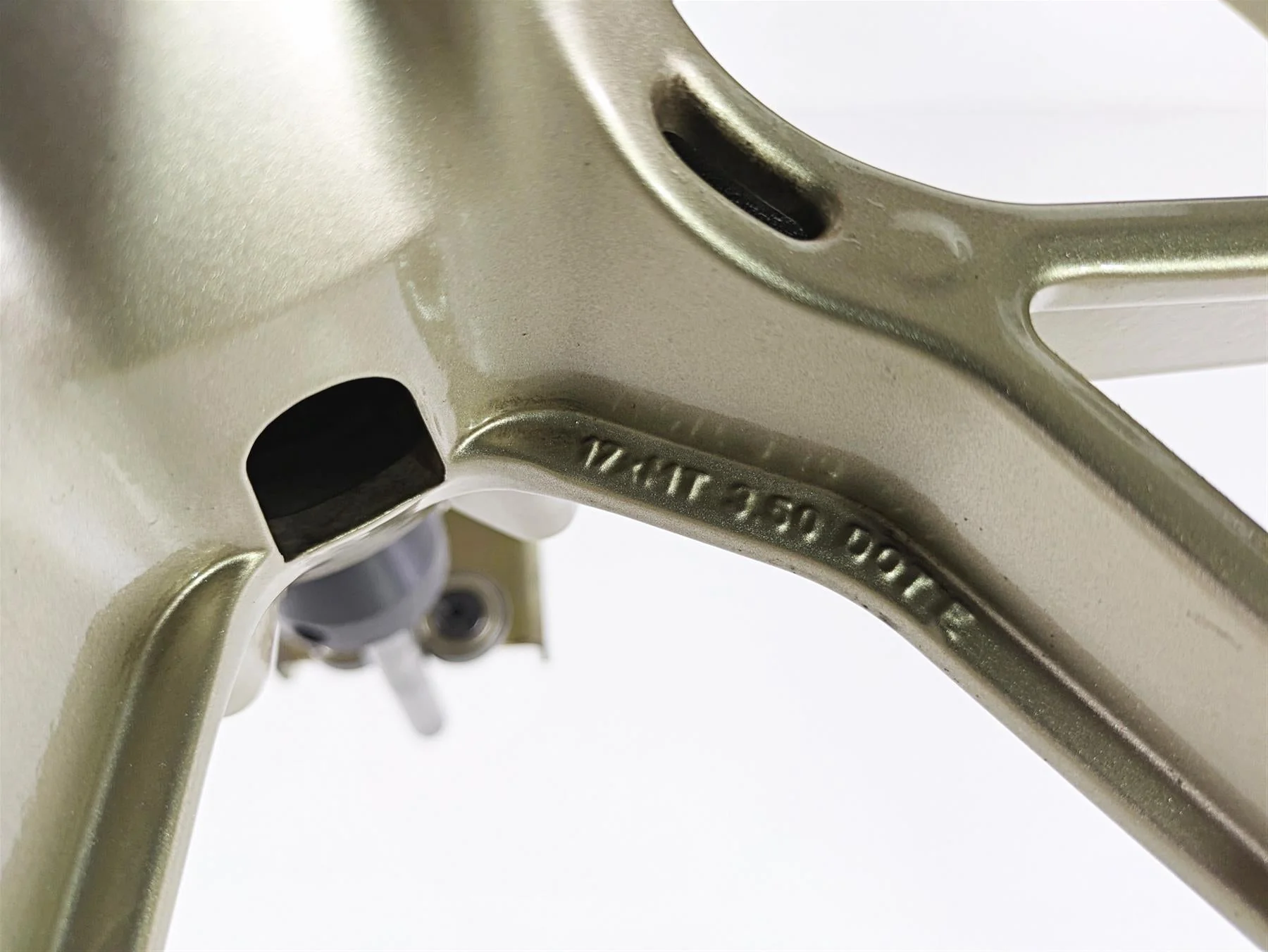 2009 Ducati Monster 1100 S Front Wheel Rim Marchesini Gold 17x3.5 50121301AG - Image 5