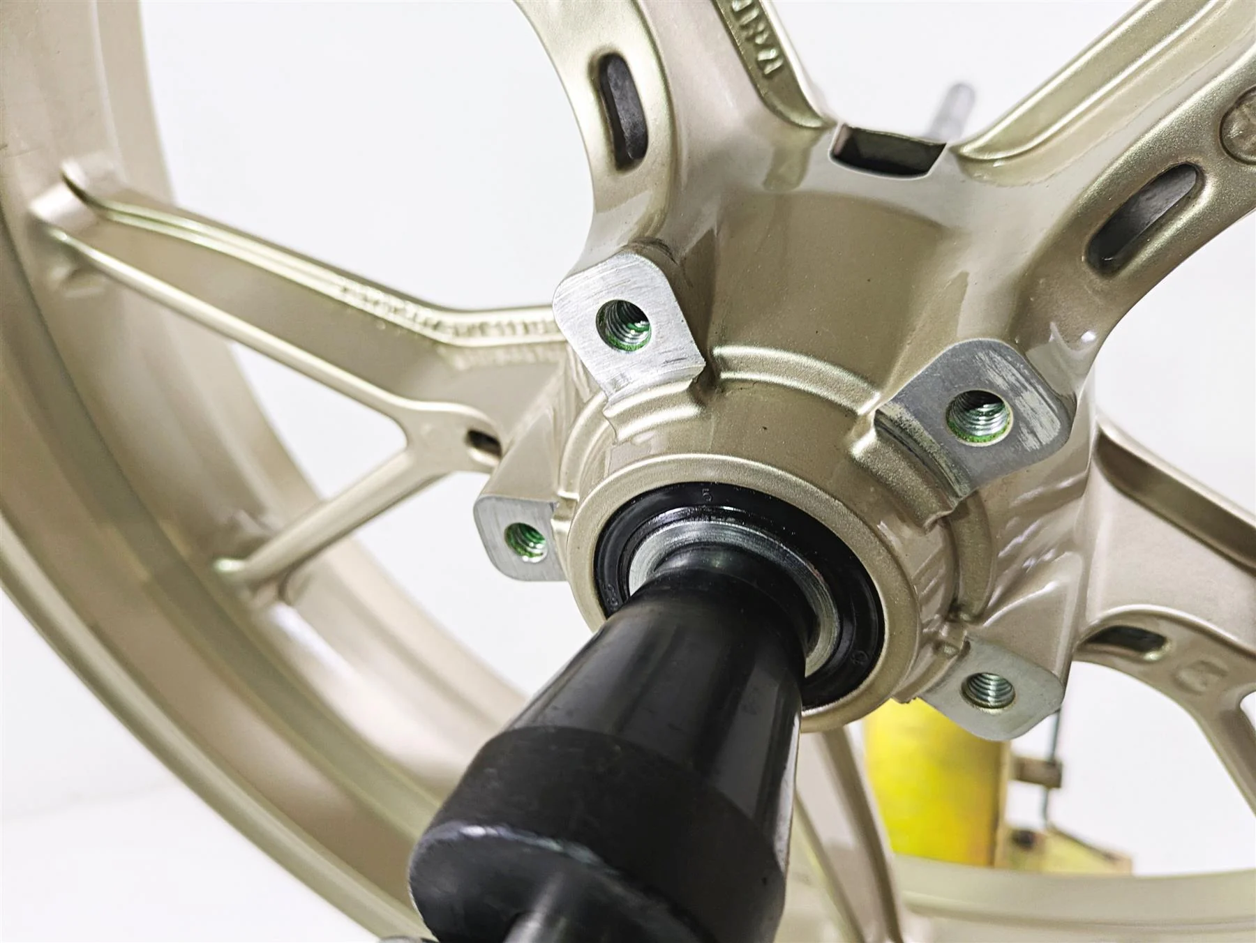 2009 Ducati Monster 1100 S Front Wheel Rim Marchesini Gold 17x3.5 50121301AG - Image 9
