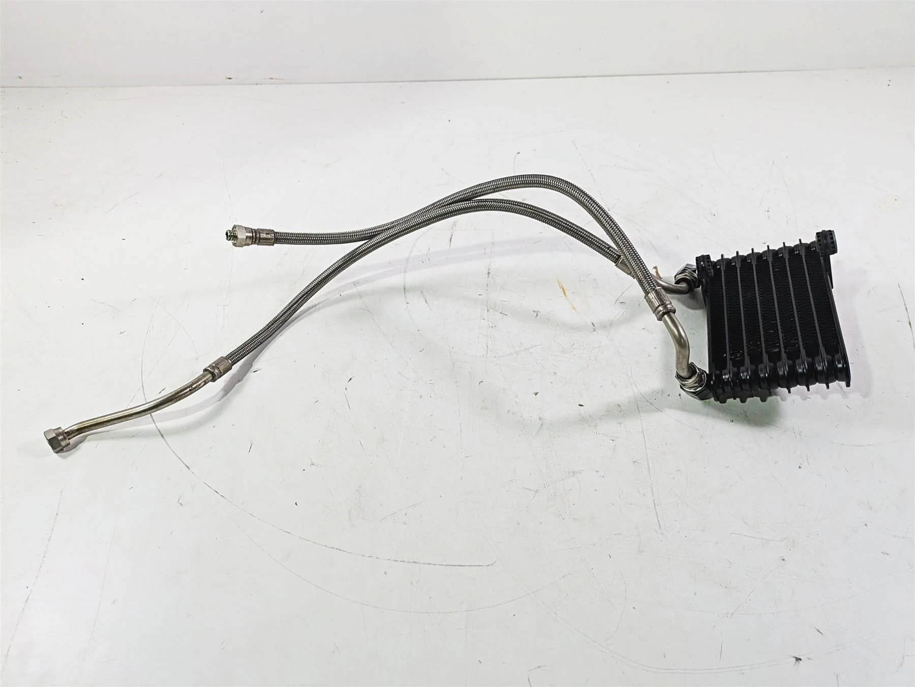 2009 Ducati Monster 1100 S Oil Cooler Radiator Lines Set 54840791A - Image 4