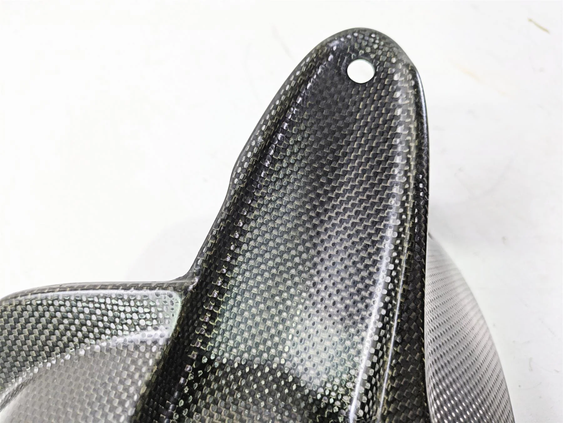 2009 Ducati Monster 1100 S Rear Carbon Fiber Fender Mud Flap 96995109B - Image 9