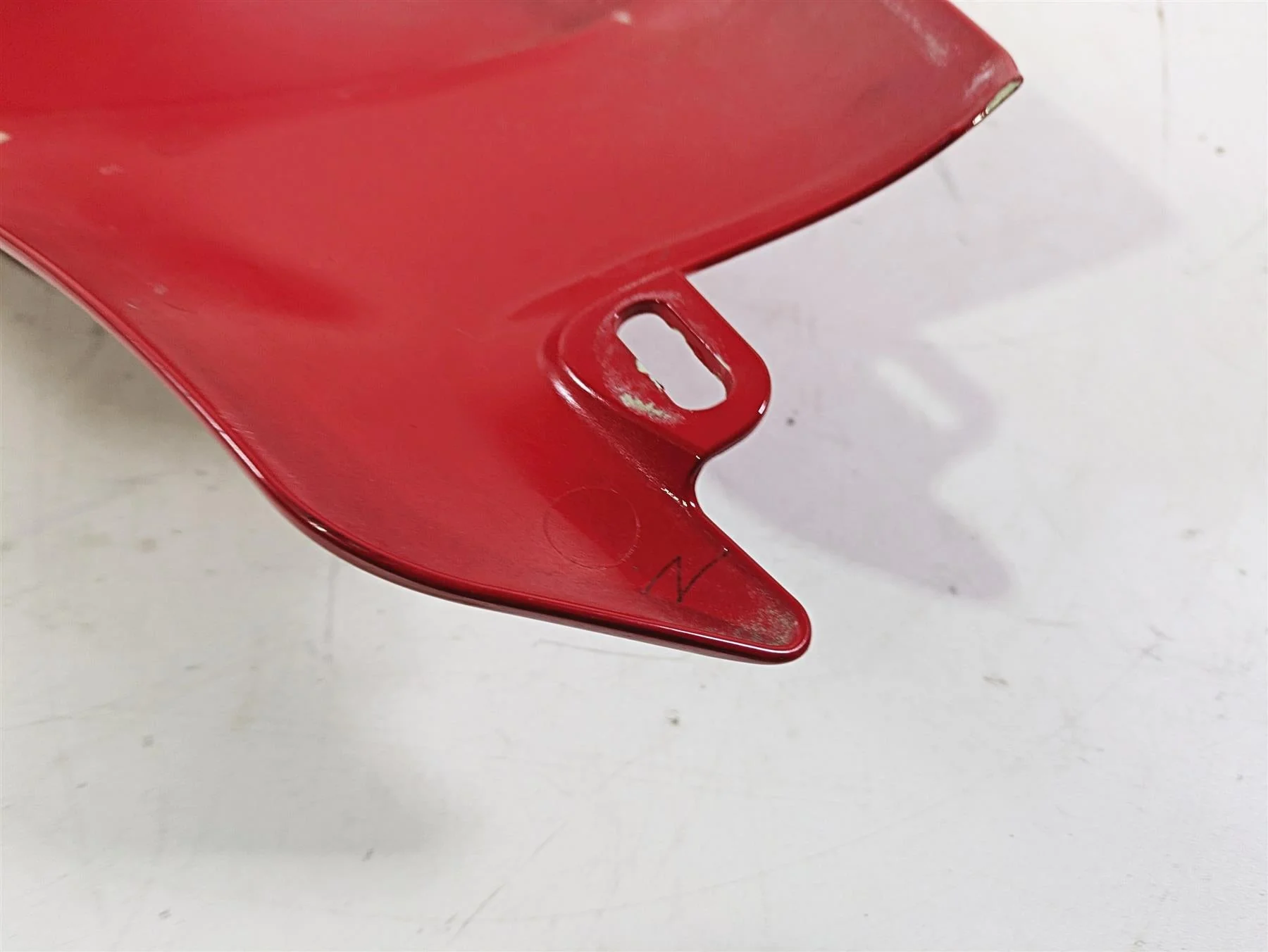 2009 Ducati Monster 1100 S Right Red Fuel Gas Tank Cover Fairing 48012591C - Image 11