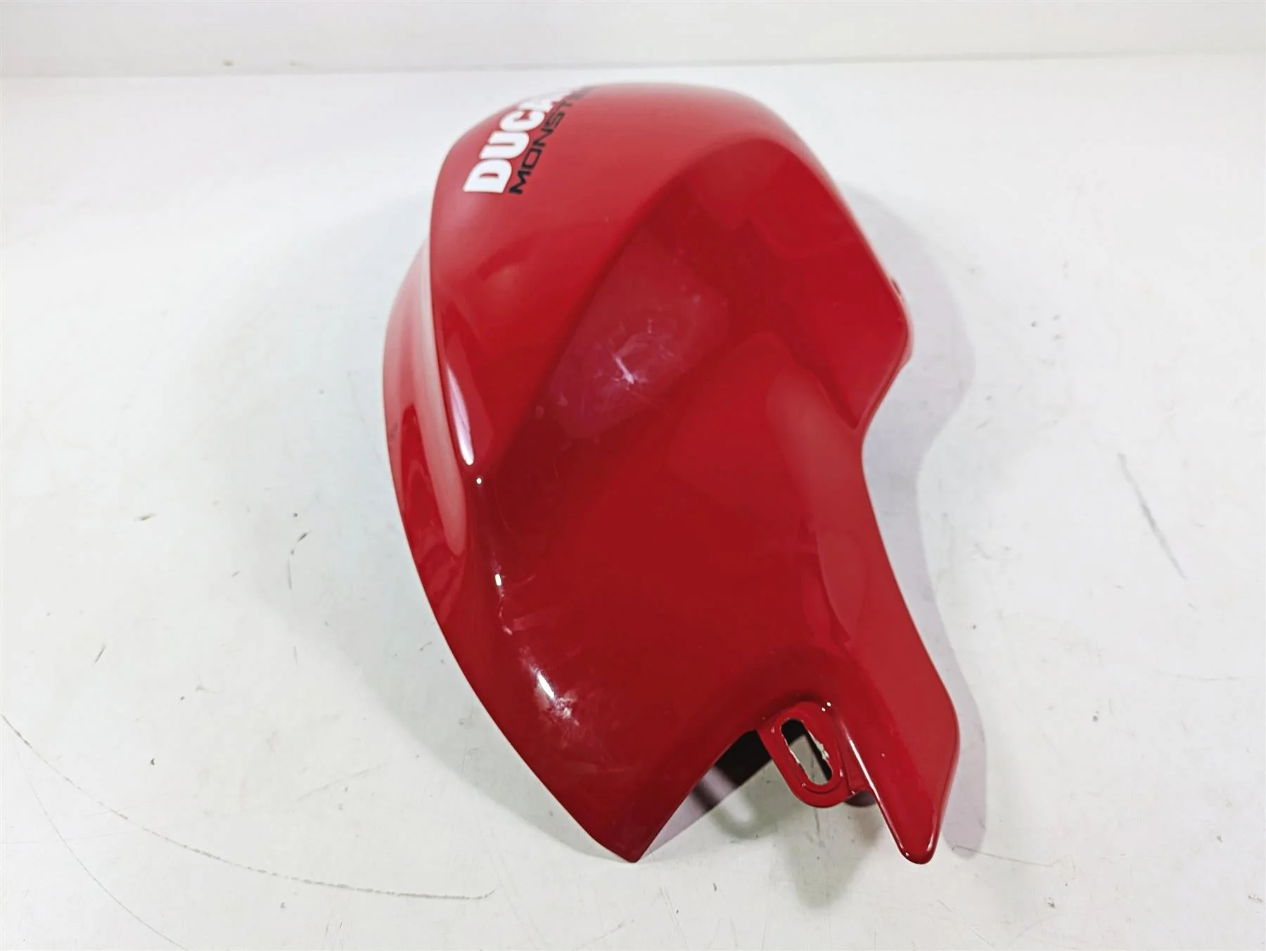 2009 Ducati Monster 1100 S Right Red Fuel Gas Tank Cover Fairing 48012591C - Image 3