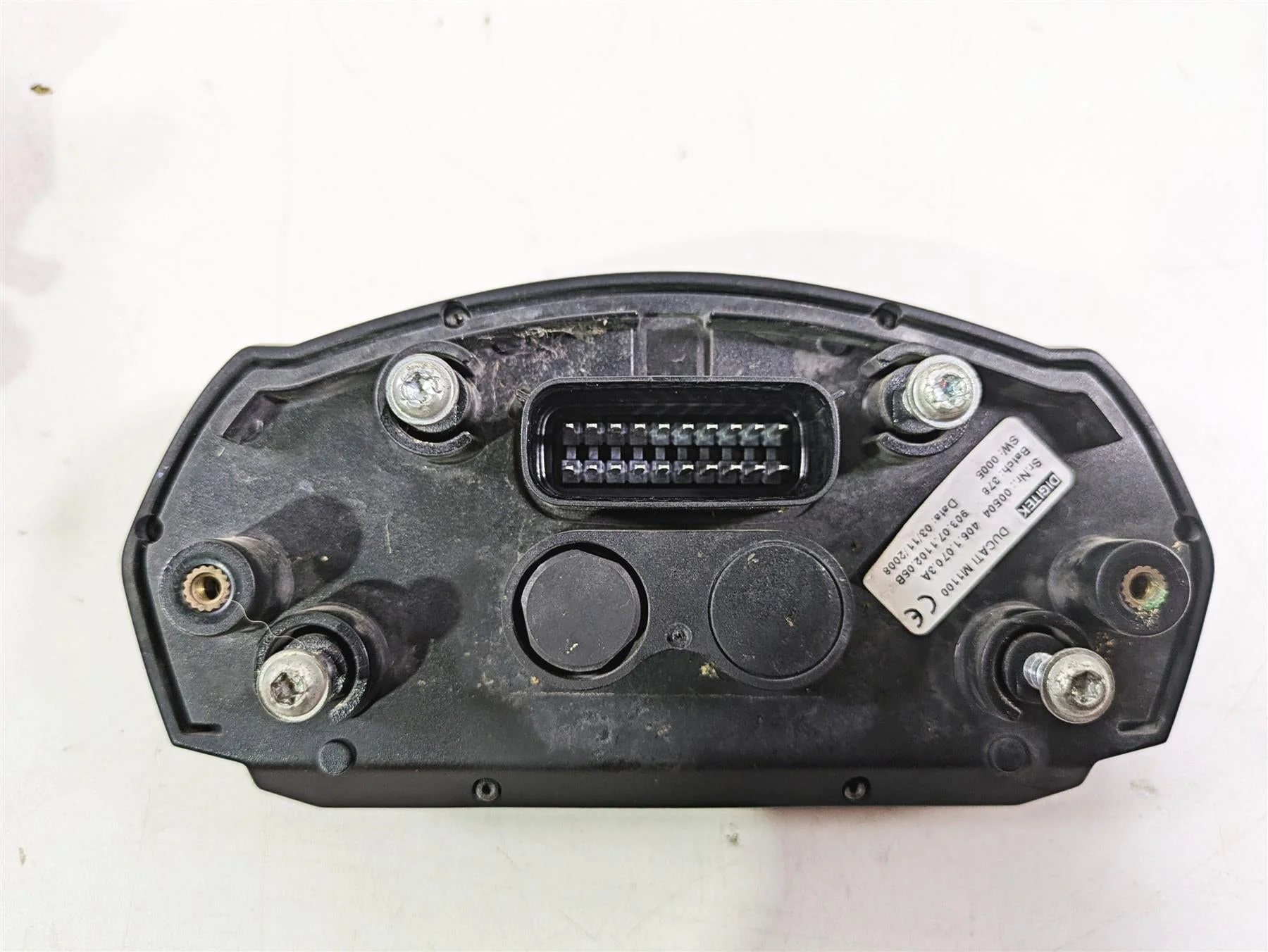 2009 Ducati Monster 1100 S Speedometer Gauge 19K Ignition Switch Key 40610703A - Image 10