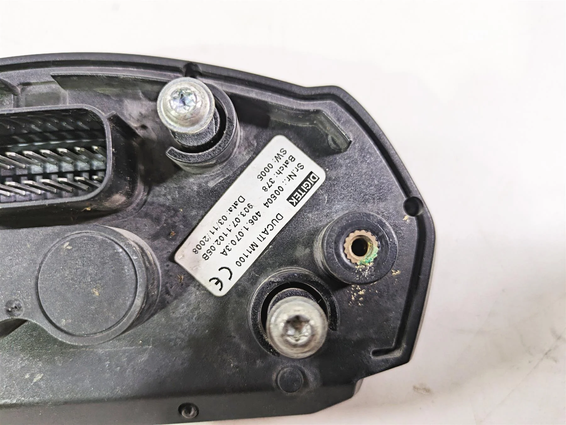 2009 Ducati Monster 1100 S Speedometer Gauge 19K Ignition Switch Key 40610703A - Image 11