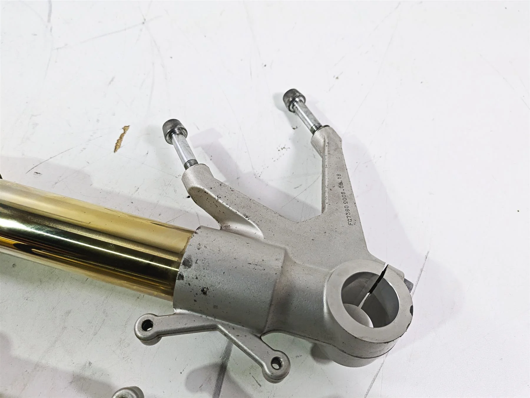2009 Ducati Monster 1100 S Straight Front Ohlins Fork Legs 34520261C 34420261C - Image 8