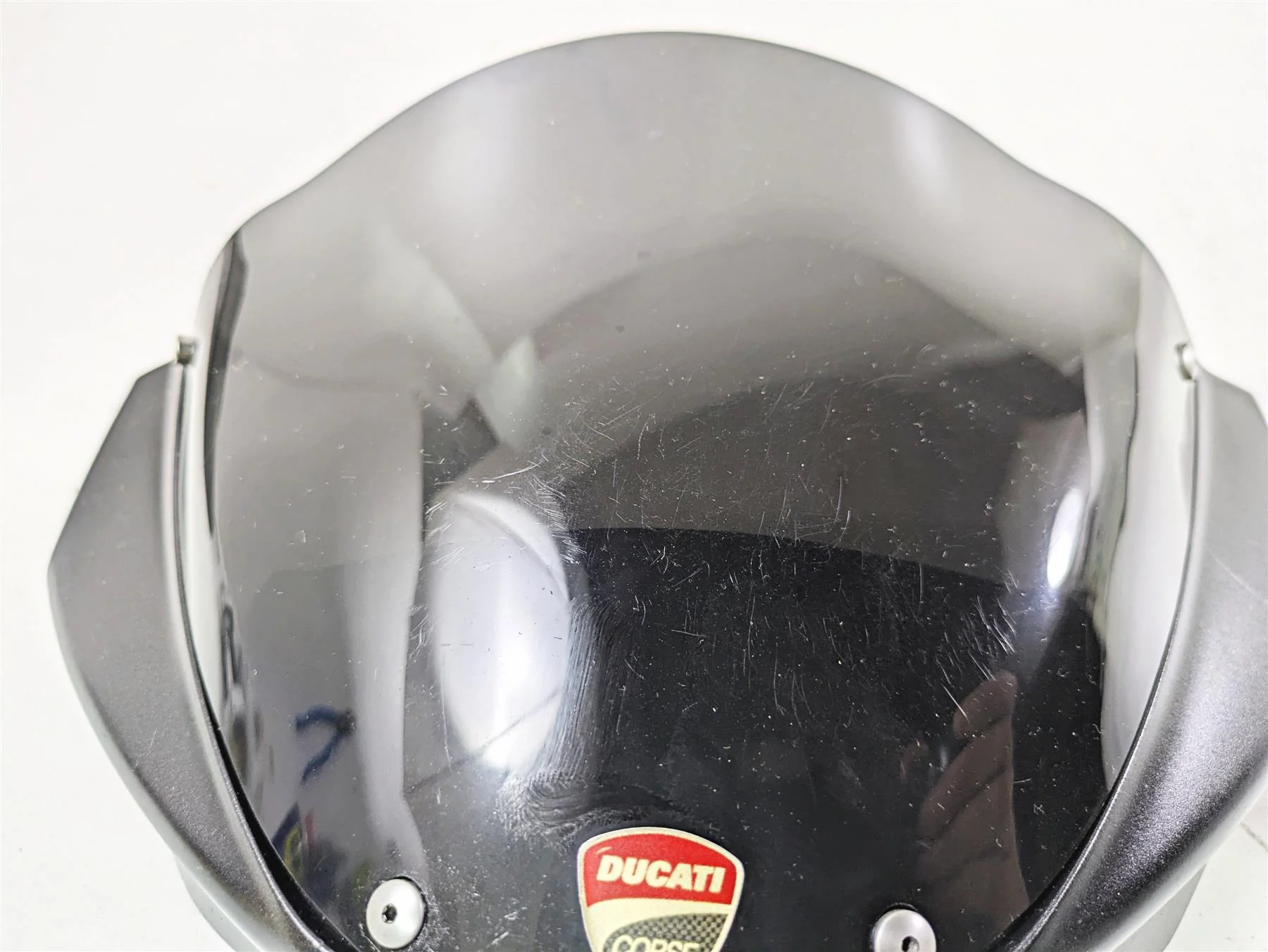2009 Ducati Monster 1100 S Windshield Wind Screen Shield & Mount 48130531A - Image 10