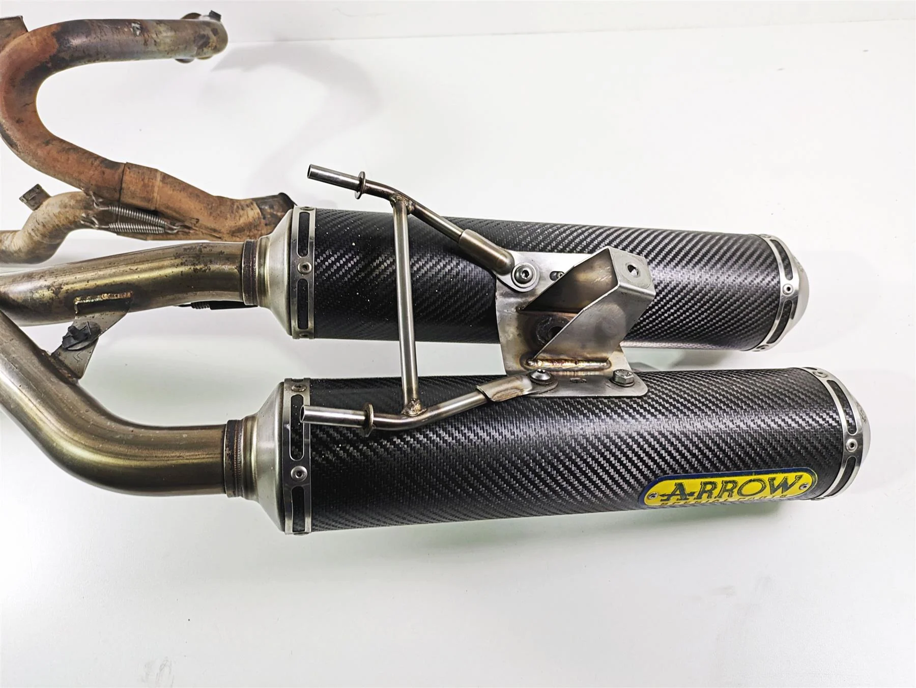 2009 Ducati Multistrada 1100 S Arrow Carbon Fiber Full Exhaust System 71664MC - Image 10