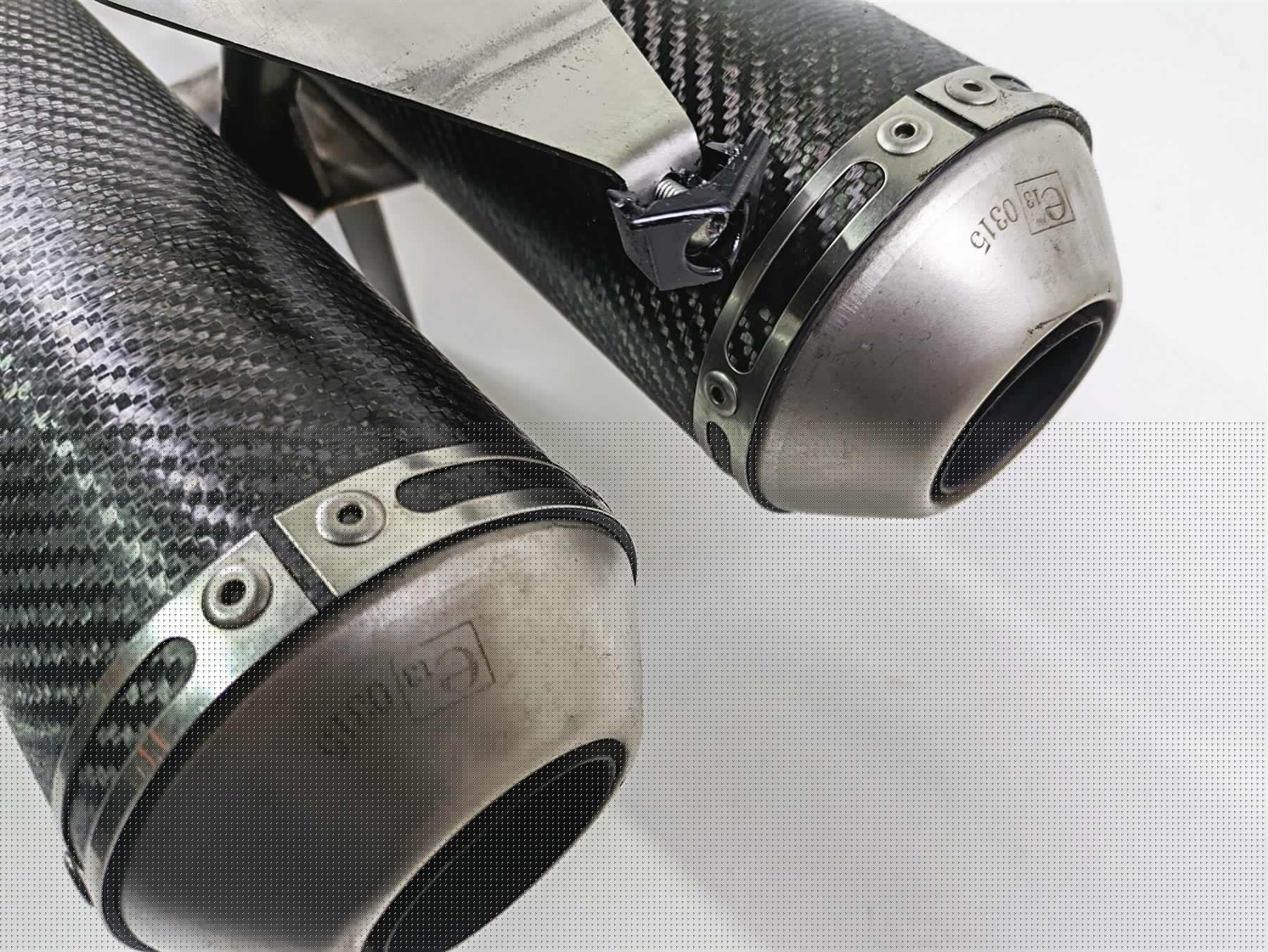 2009 Ducati Multistrada 1100 S Arrow Carbon Fiber Full Exhaust System 71664MC - Image 9