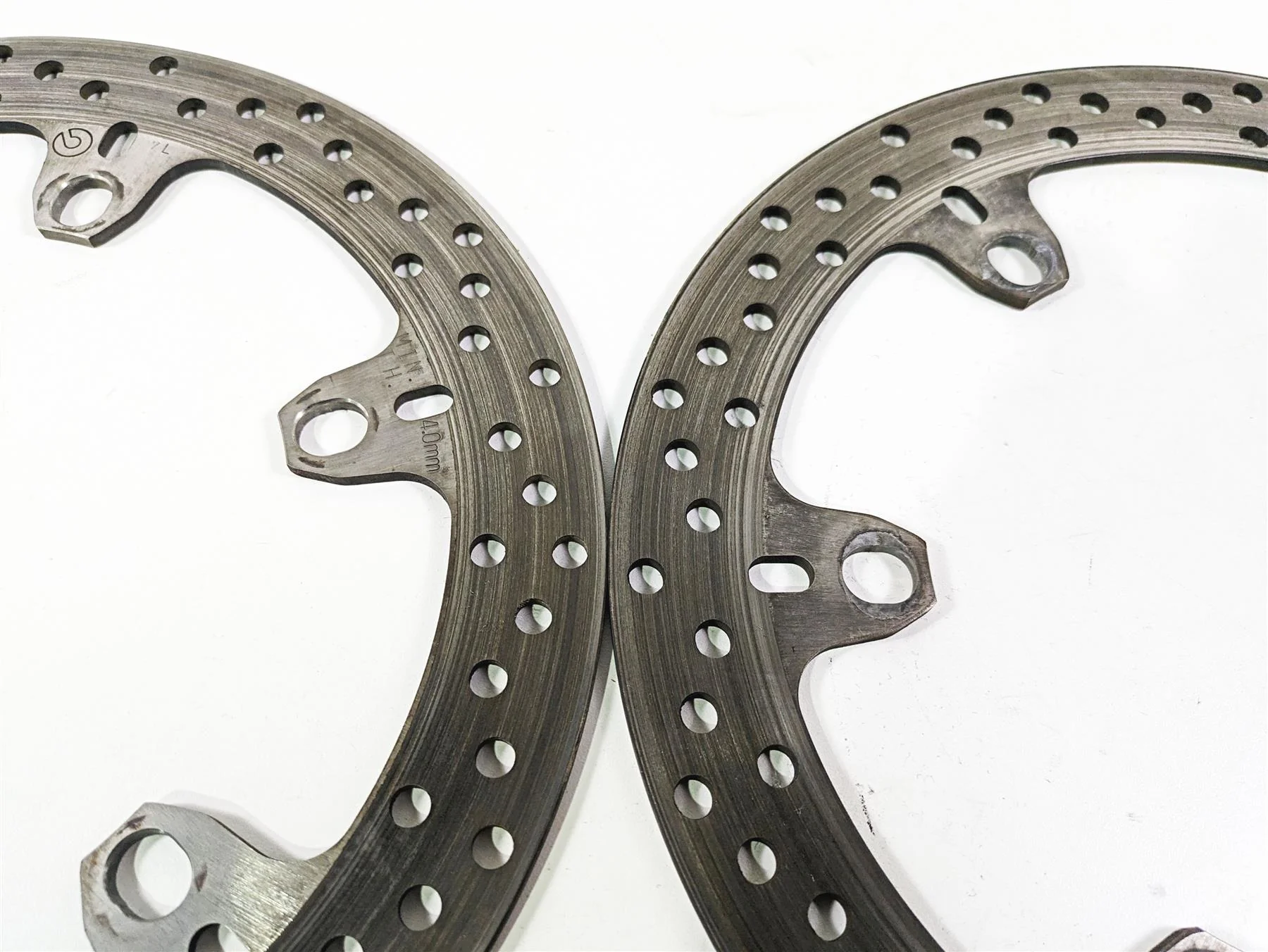 2009 Ducati Multistrada 1100 S Brembo Front Brake Rotor Disc Set 49240781A - Image 10