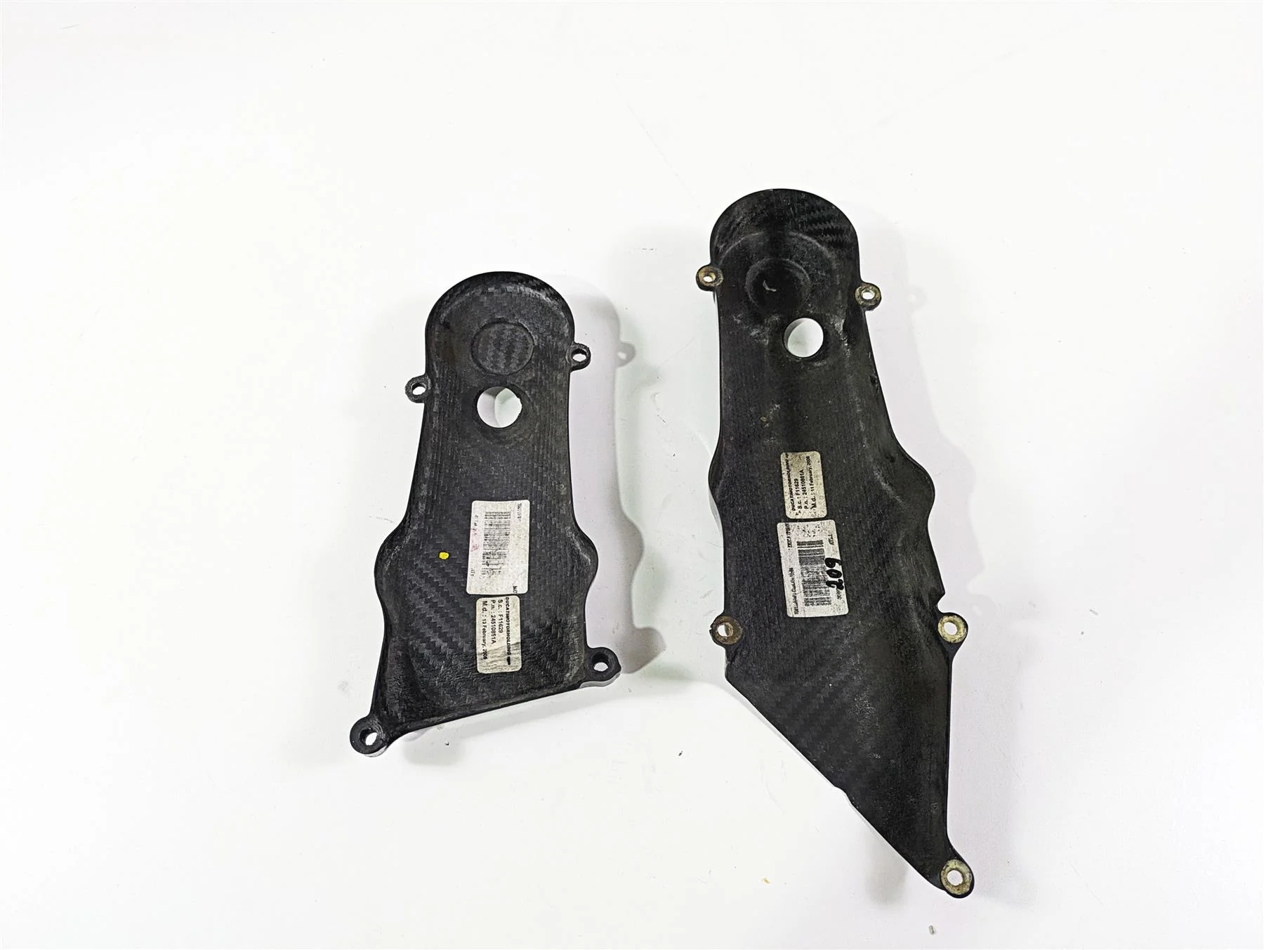 2009 Ducati Multistrada 1100 S Carbon Timing Cover Fairing Set 24510861 24510851 - Image 8