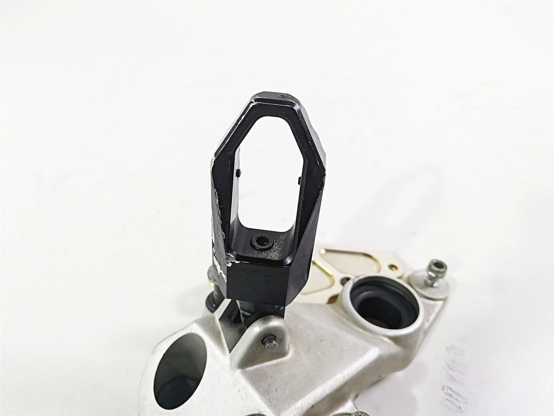 2009 Ducati Multistrada 1100 S Front Left Footpeg Mount Bracket Set 82410721A - Image 2