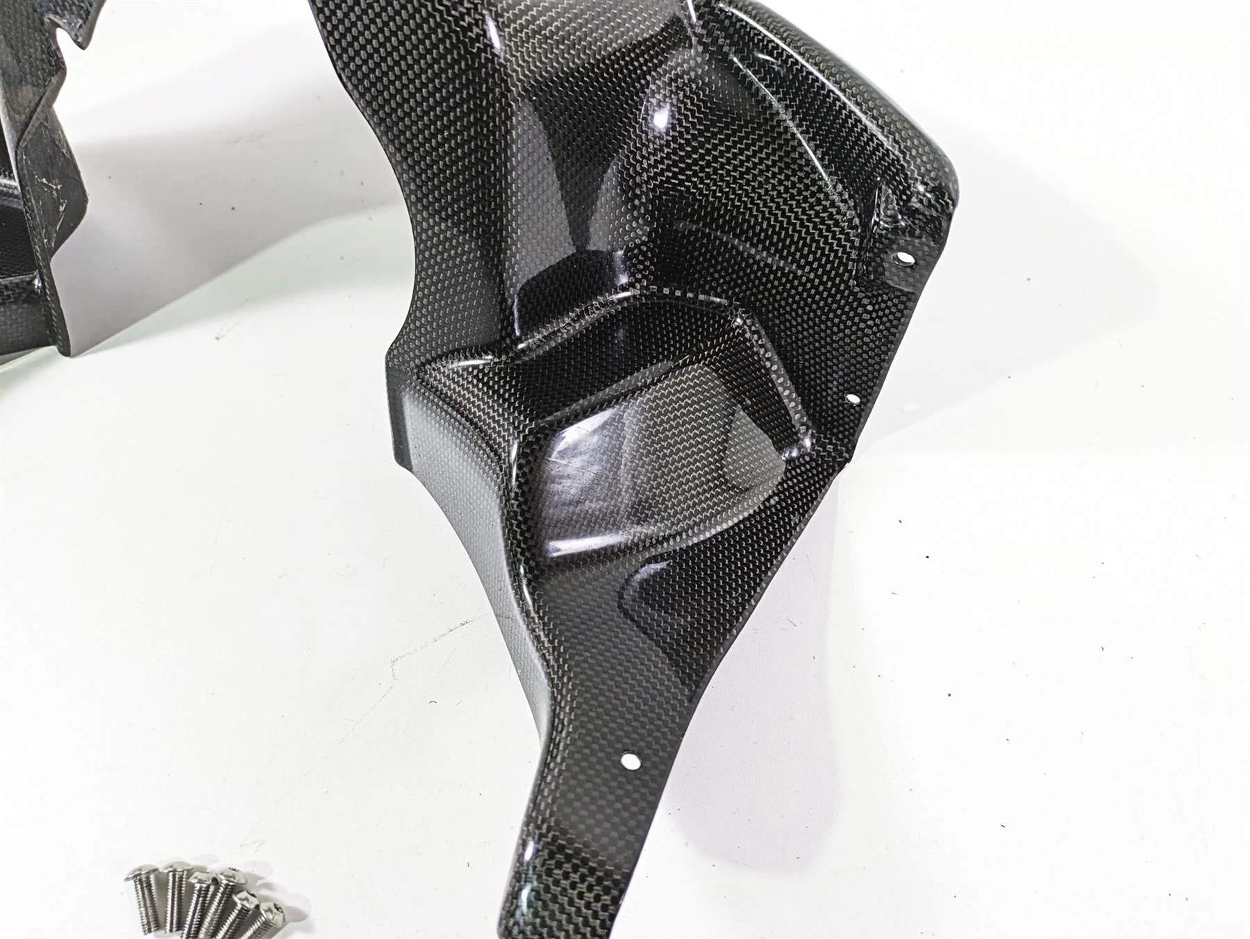 2009 Ducati Multistrada 1100 S Inner Front Carbon Fiber Fairing Cover PM20824 - Image 10