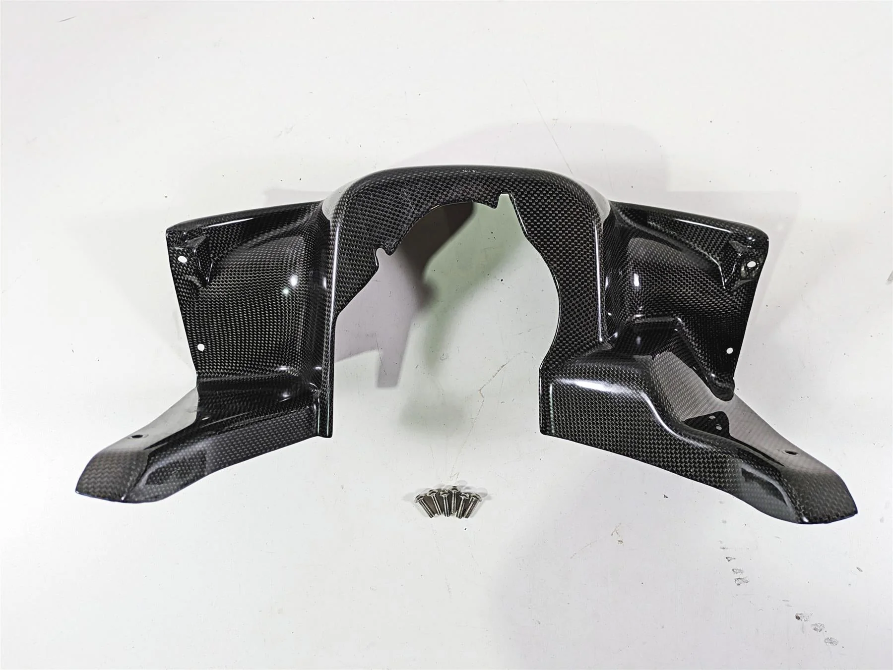 2009 Ducati Multistrada 1100 S Inner Front Carbon Fiber Fairing Cover PM20824 - Image 2