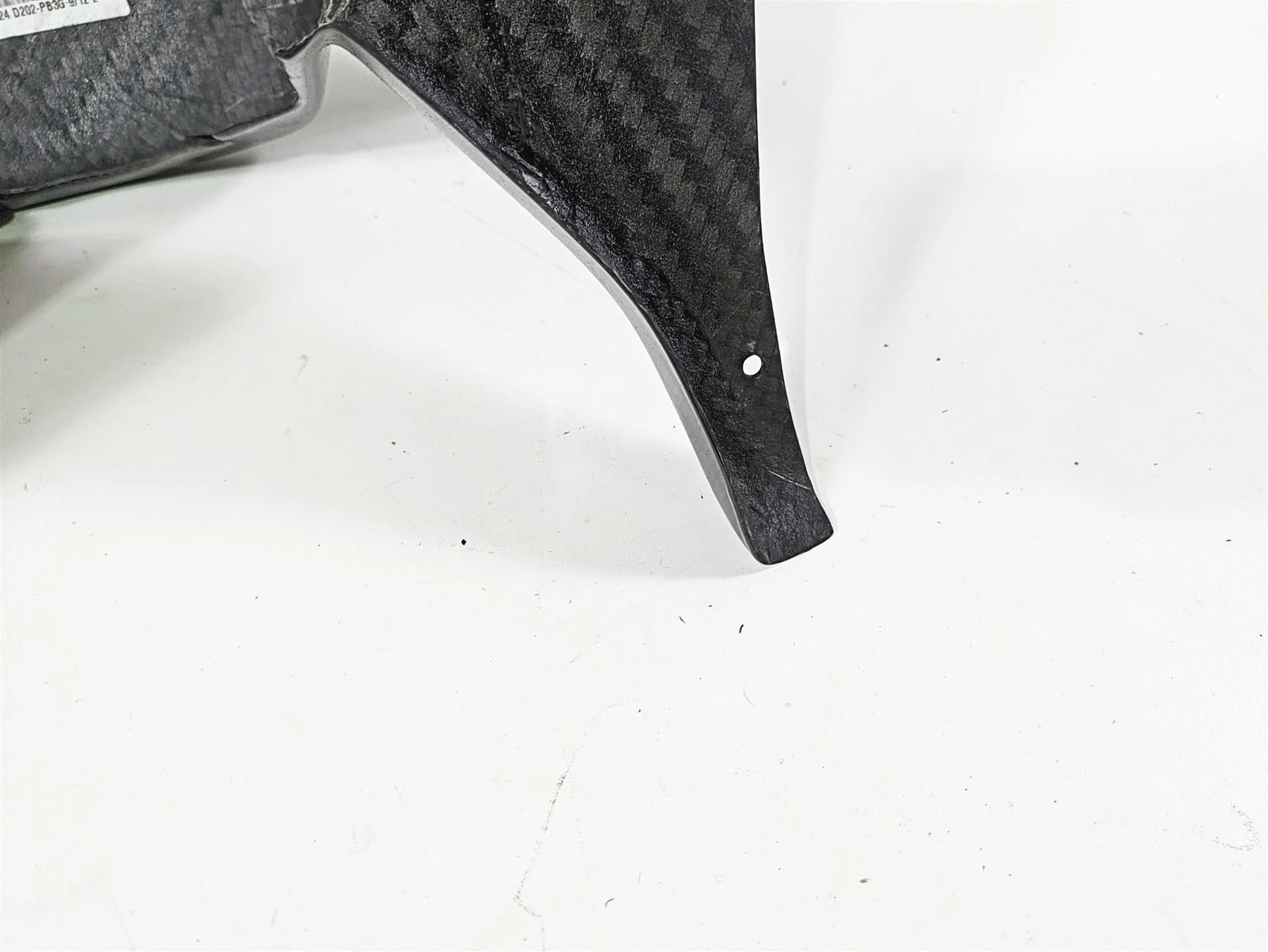 2009 Ducati Multistrada 1100 S Inner Front Carbon Fiber Fairing Cover PM20824 - Image 9