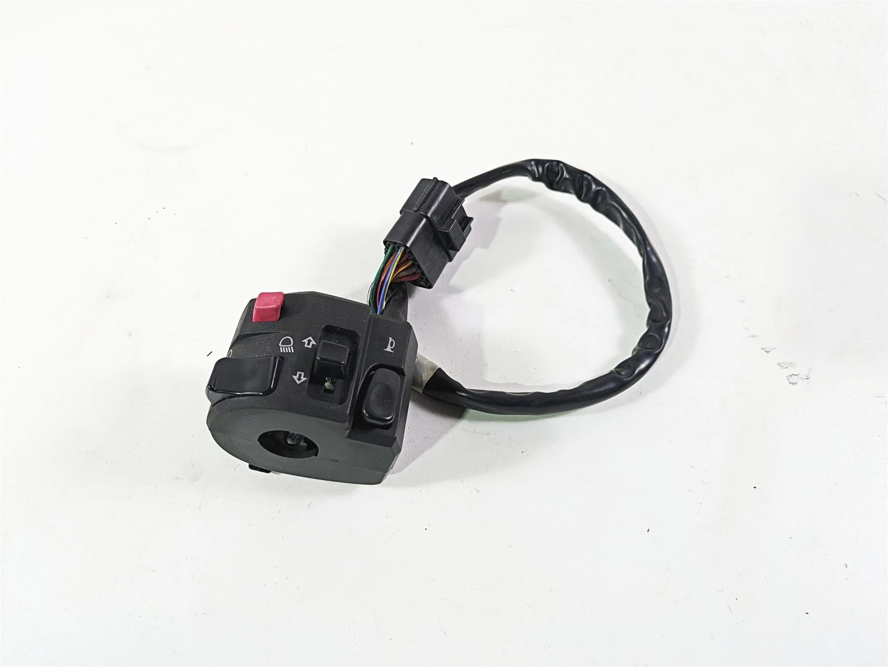 2009 Ducati Multistrada 1100 S Left Hand Turn Signal Control Switch 65140141A - Image 4