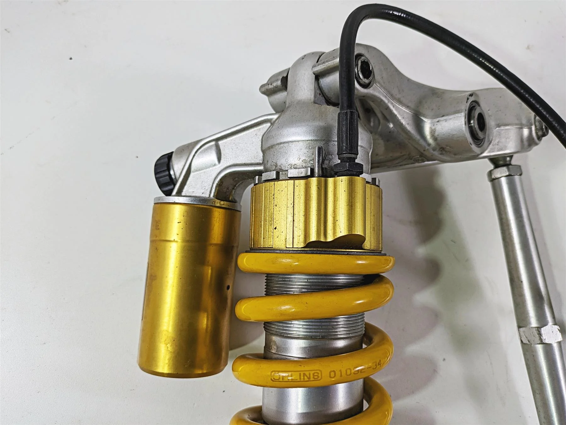 2009 Ducati Multistrada 1100 S Ohlins Rear Shock Damper Linkage Set 36520631A - Image 12