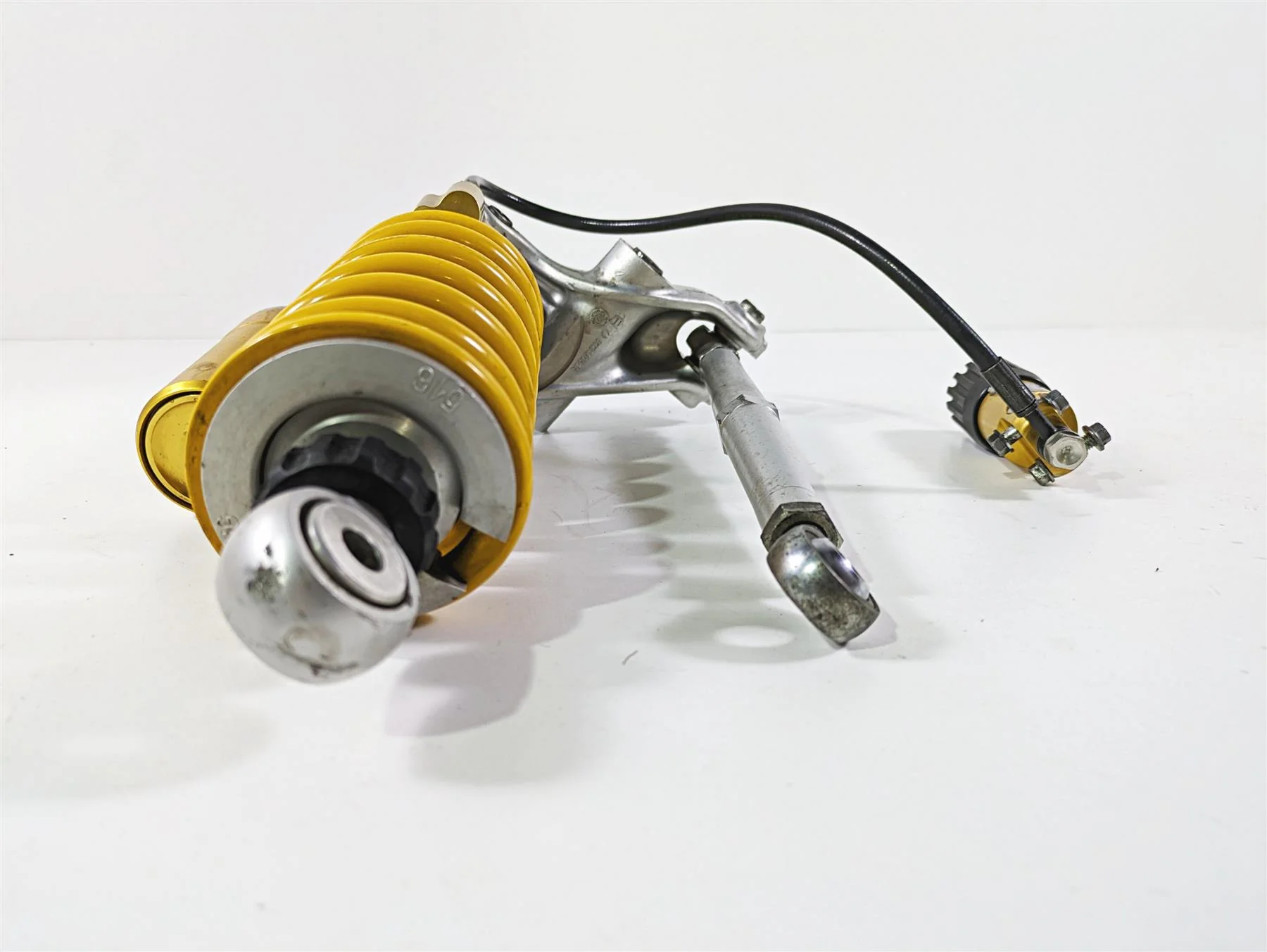 2009 Ducati Multistrada 1100 S Ohlins Rear Shock Damper Linkage Set 36520631A - Image 4