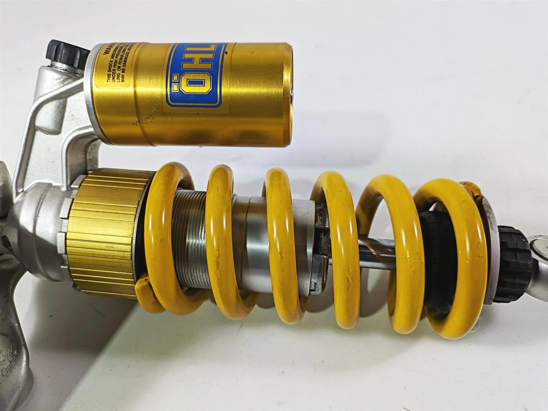 2009 Ducati Multistrada 1100 S Ohlins Rear Shock Damper Linkage Set 36520631A - Image 9