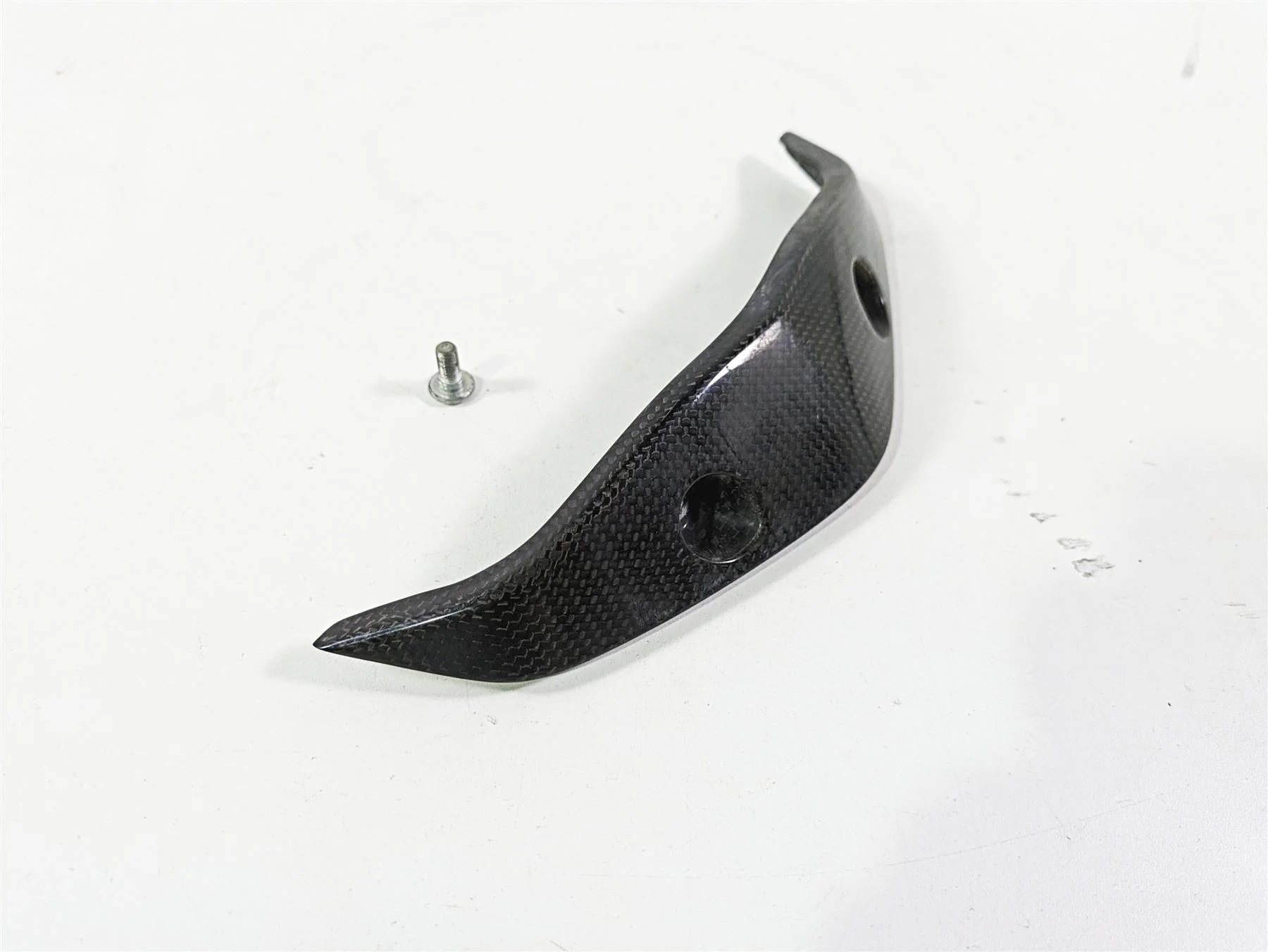 2009 Ducati Multistrada 1100 S Rear Above Exhaust Carbon Fiber Cover PM19958 - Image 11