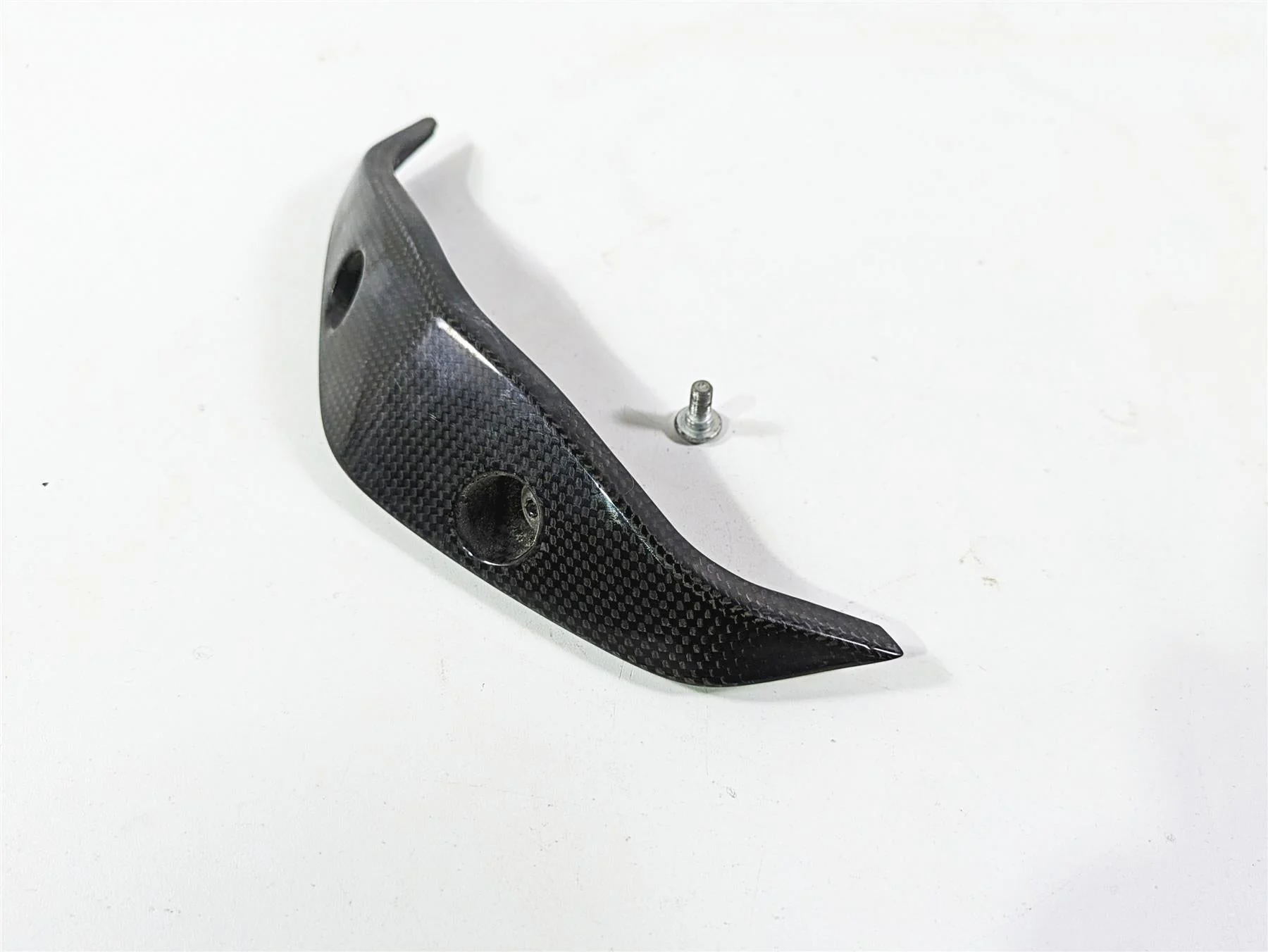 2009 Ducati Multistrada 1100 S Rear Above Exhaust Carbon Fiber Cover PM19958 - Image 12