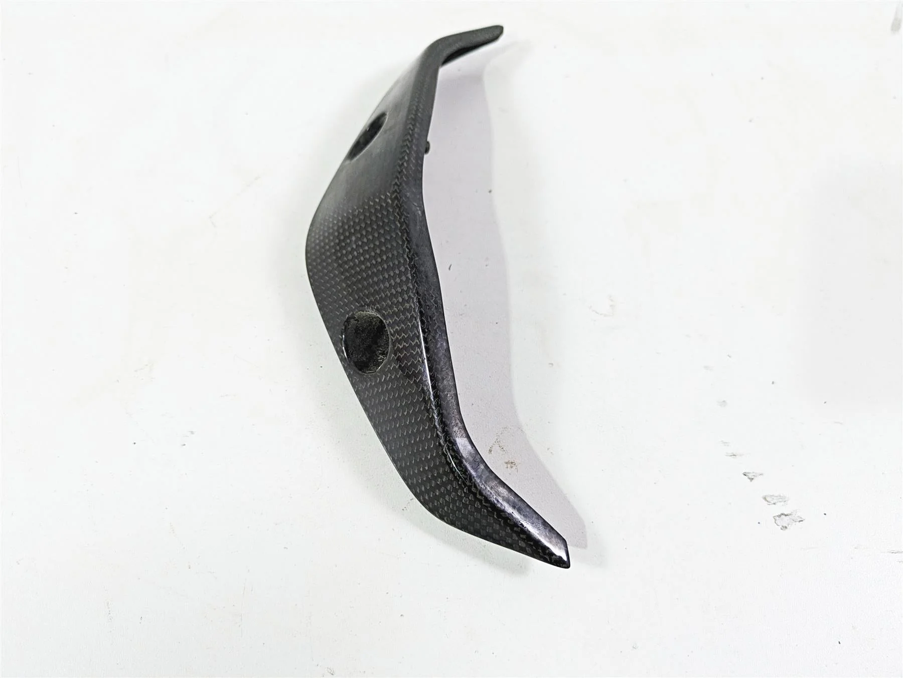 2009 Ducati Multistrada 1100 S Rear Above Exhaust Carbon Fiber Cover PM19958 - Image 2