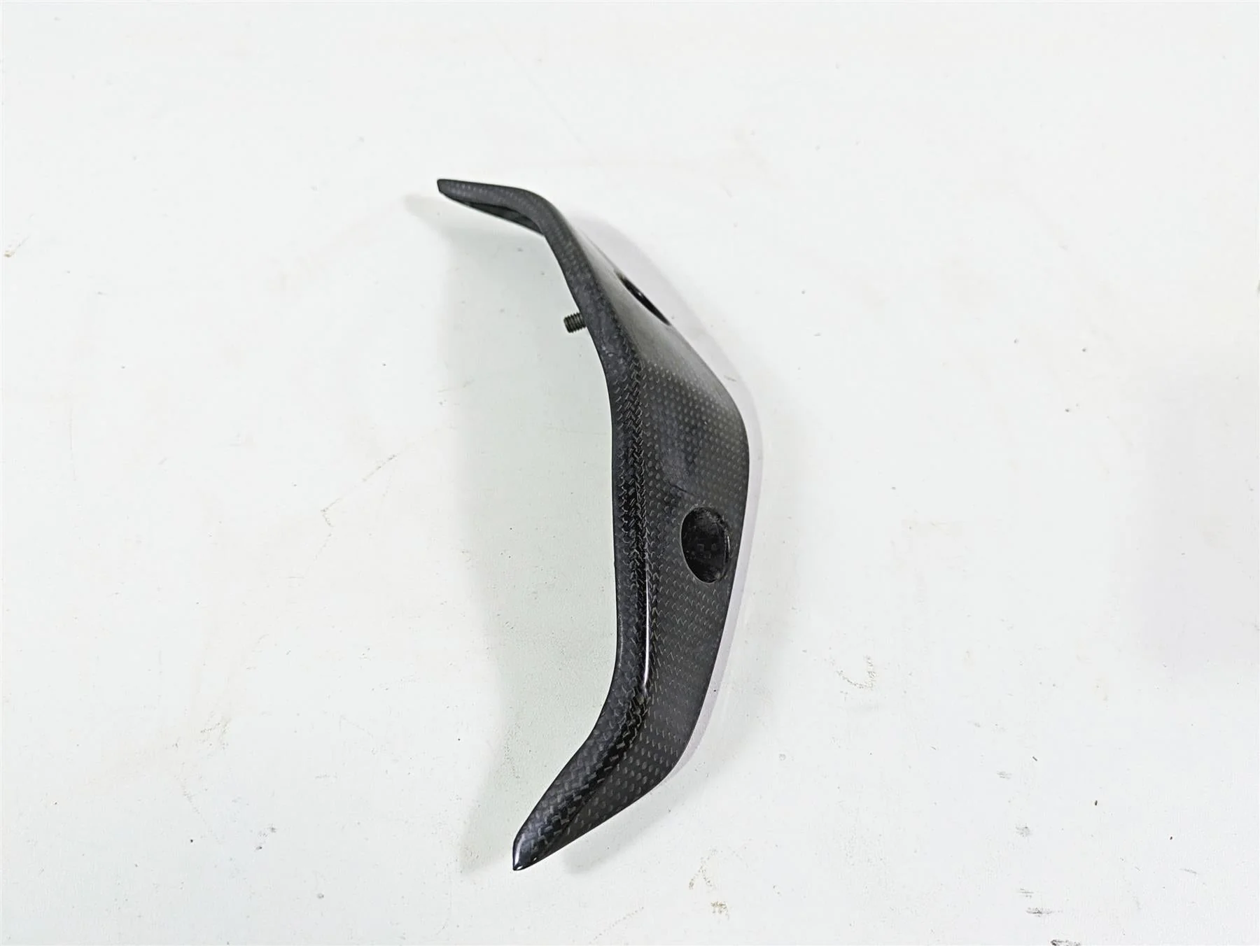 2009 Ducati Multistrada 1100 S Rear Above Exhaust Carbon Fiber Cover PM19958 - Image 4
