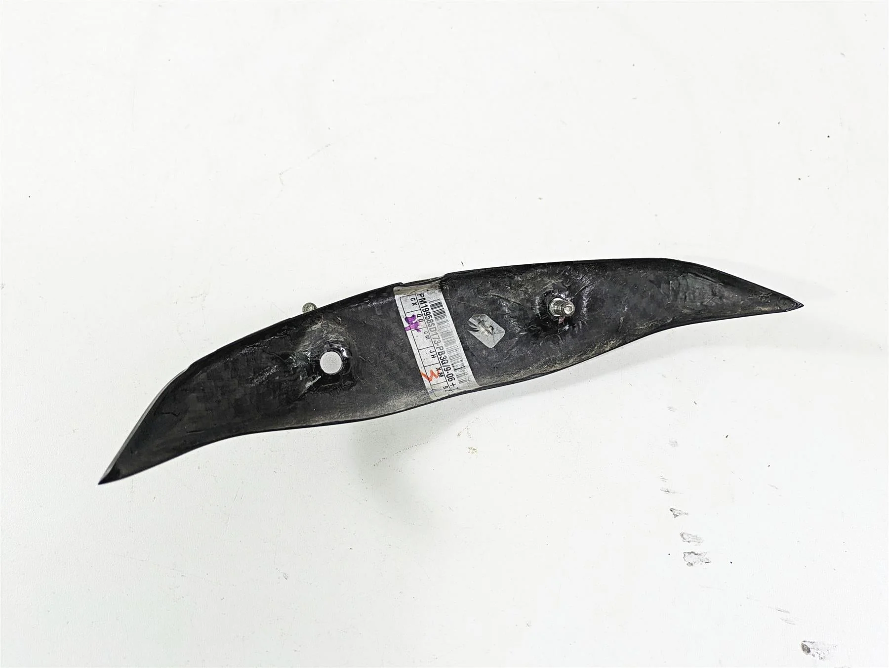 2009 Ducati Multistrada 1100 S Rear Above Exhaust Carbon Fiber Cover PM19958 - Image 6