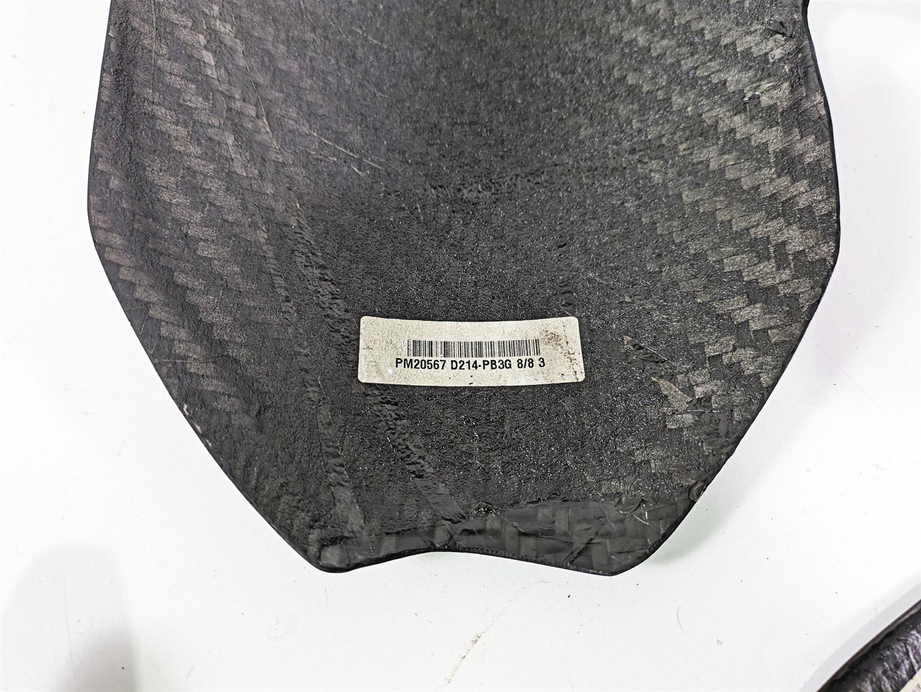 2009 Ducati Multistrada 1100 S Rear Carbon Fiber Fender Chain Guard Set PM20567 - Image 8