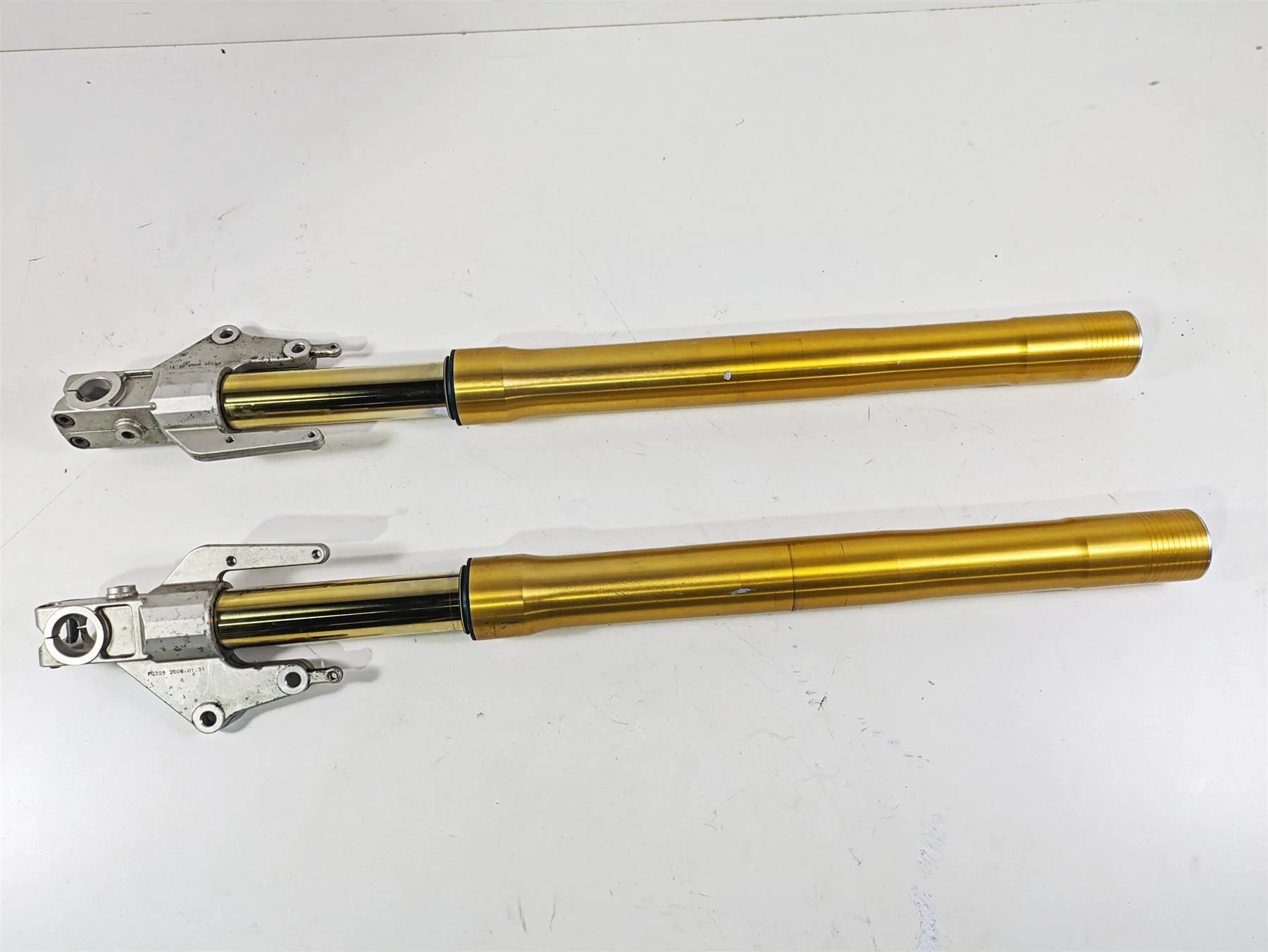 2009 Ducati Multistrada 1100 S Straight Ohlins Front Fork Let Set 34520141A - Image 2