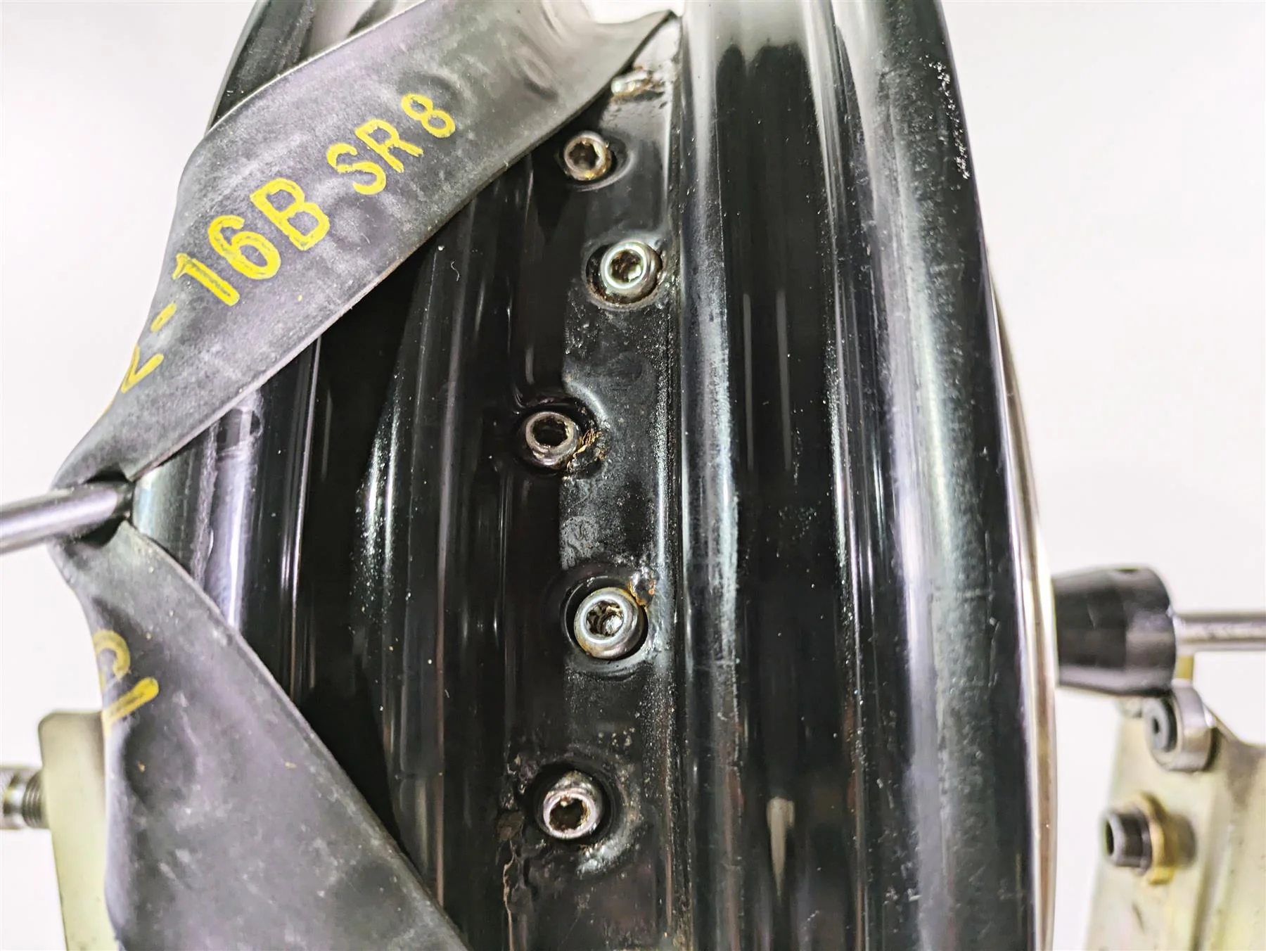 2009 Harley FLSTSB Cross Bones 16x3 Front Wheel Rim - Read 44937-08 - Image 3