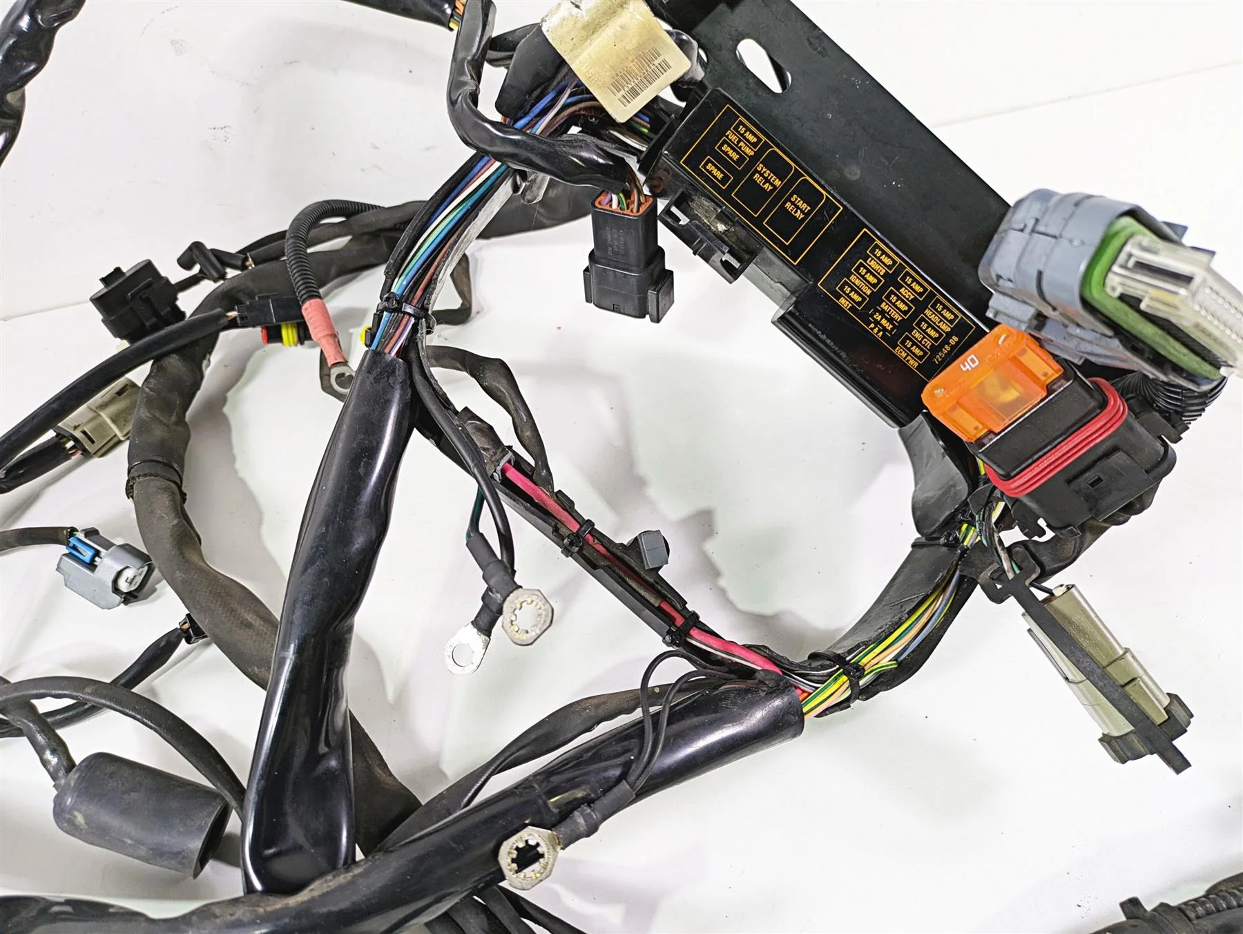 2009 Harley FLSTSB Cross Bones Wiring Harness Loom - No Cut 70431-08A - Image 11