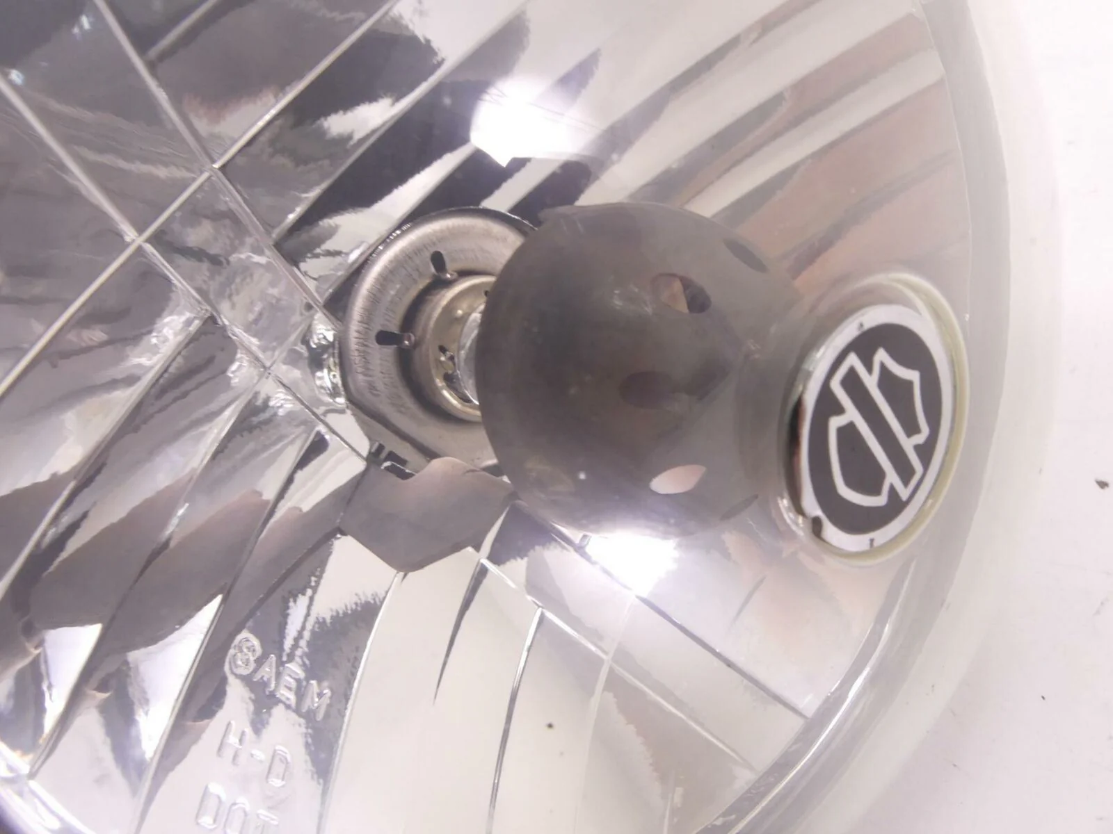 2009 Harley FXCW Softail Rocker Headlight Head Light Lamp & Mount - Dent 69453-0 - Image 10