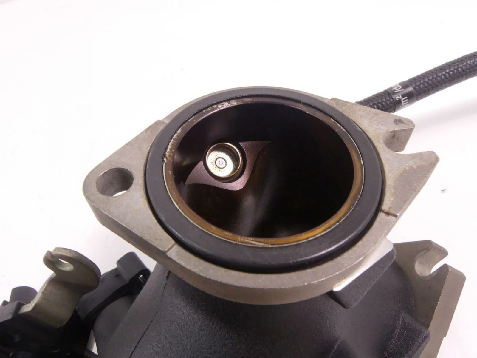 2009 Harley FXCW Softail Rocker Throttle Body Bodies Fuel Injectors 27708-06 - Image 6